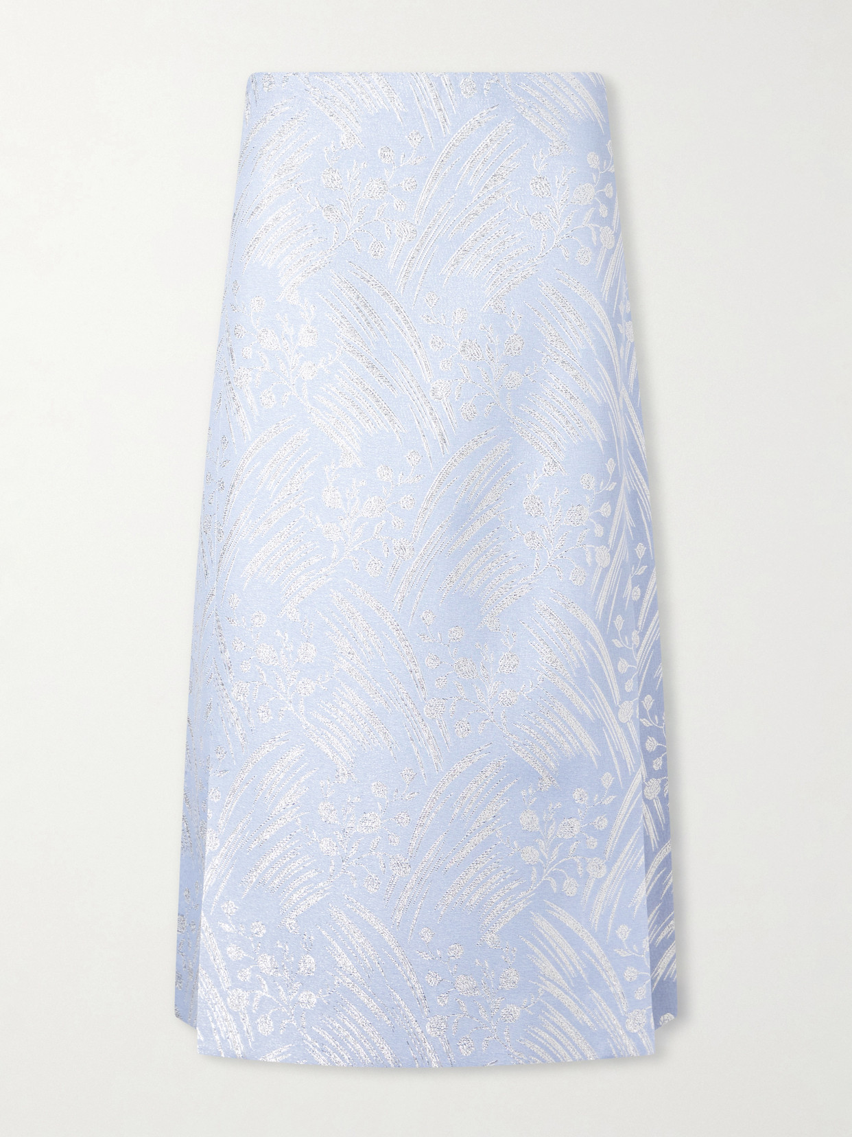 Metallic Jacquard-Knit Midi