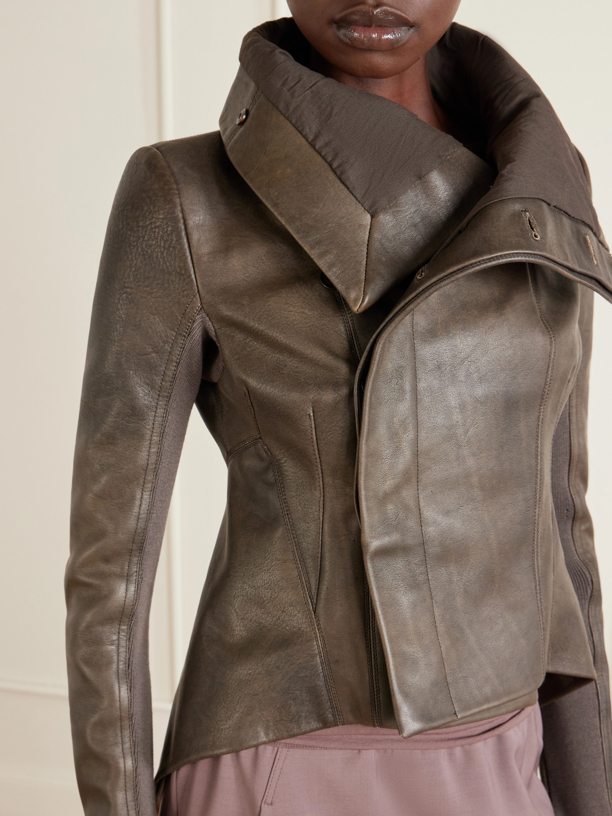 Naska Leather Biker Jacket