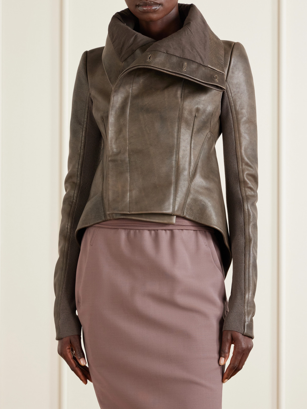 Naska Leather Biker Jacket
