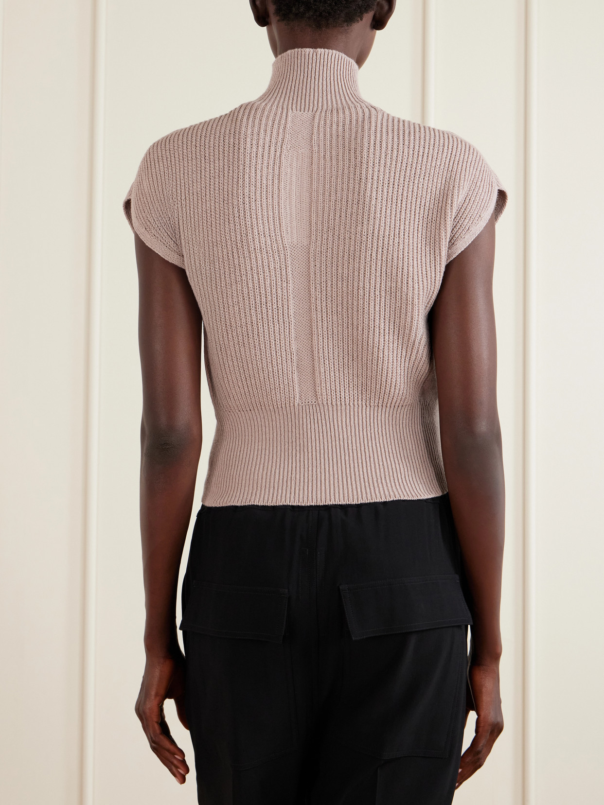 Wool Turtleneck Top