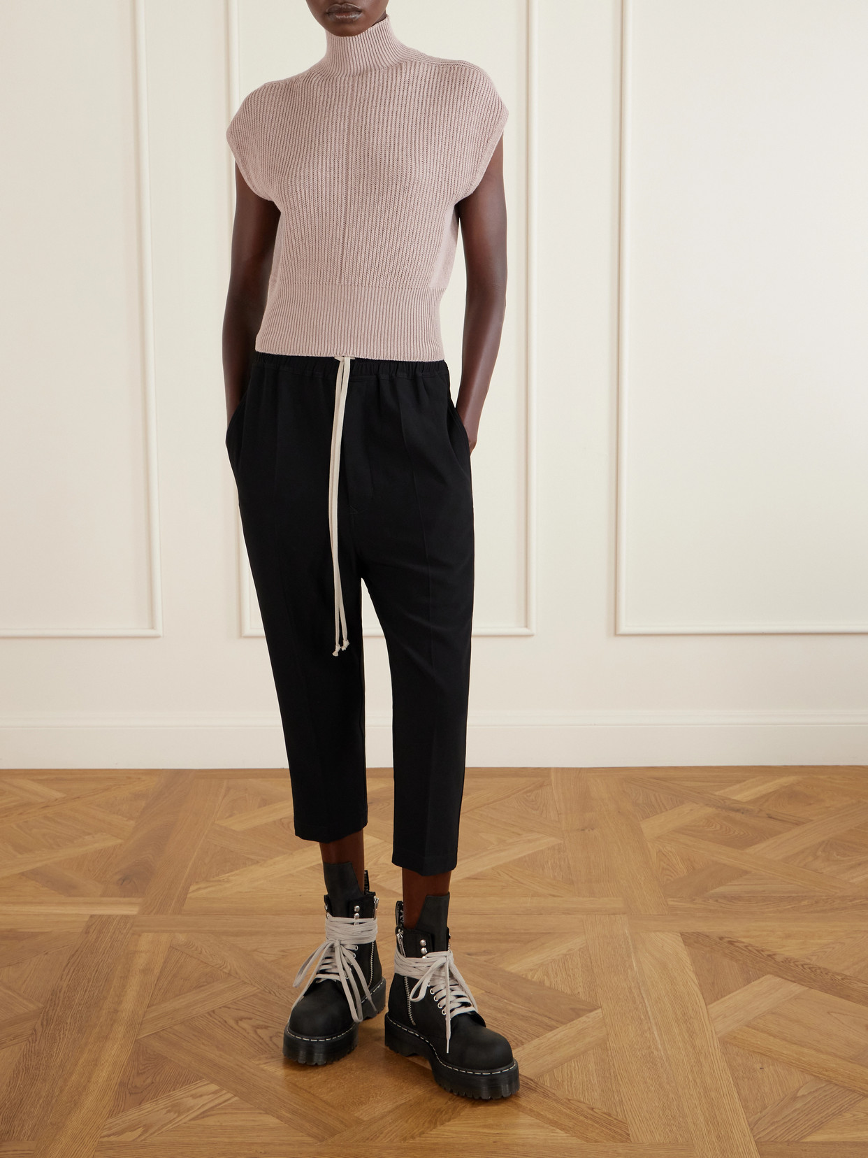 Wool Turtleneck Top