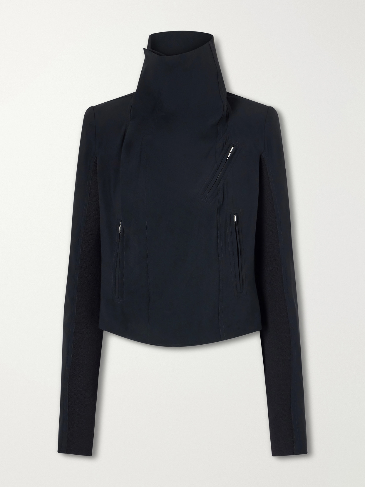 Rick Owens Classic Cady Biker Jacket In Black