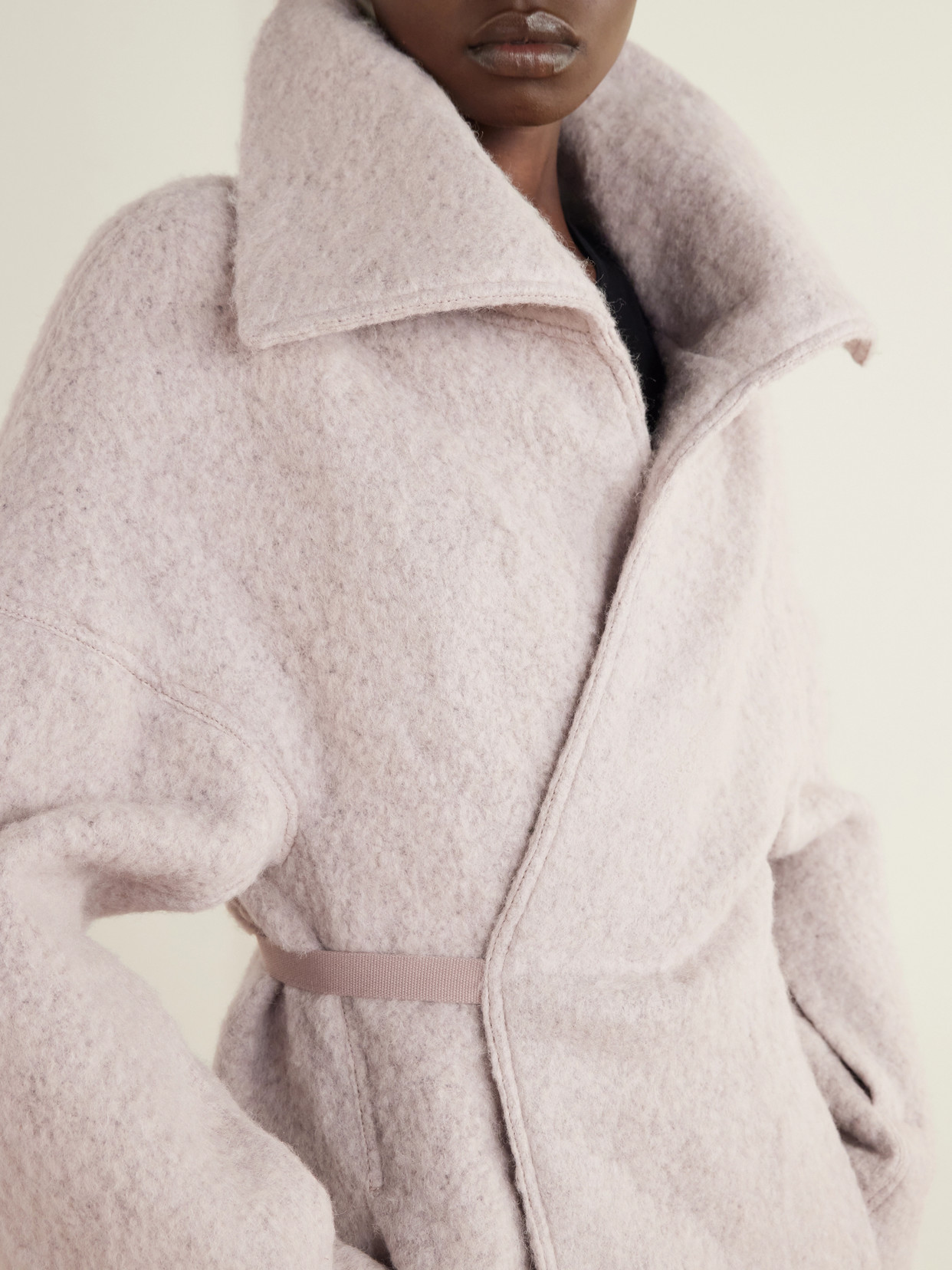 Dracucollar Belted Alpaca And Virgin Wool-Blend Coat