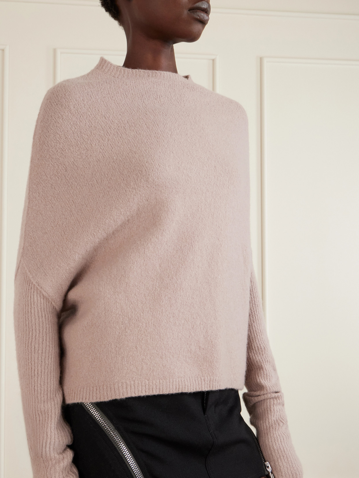 Crater Cashmere-Blend Turtleneck Sweater