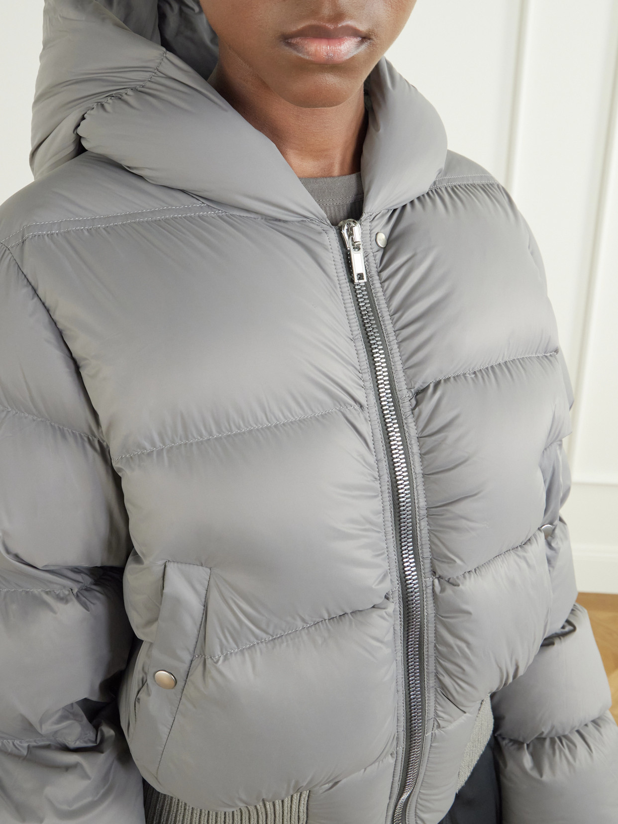 Cinched Hooded Cropped Jacket
