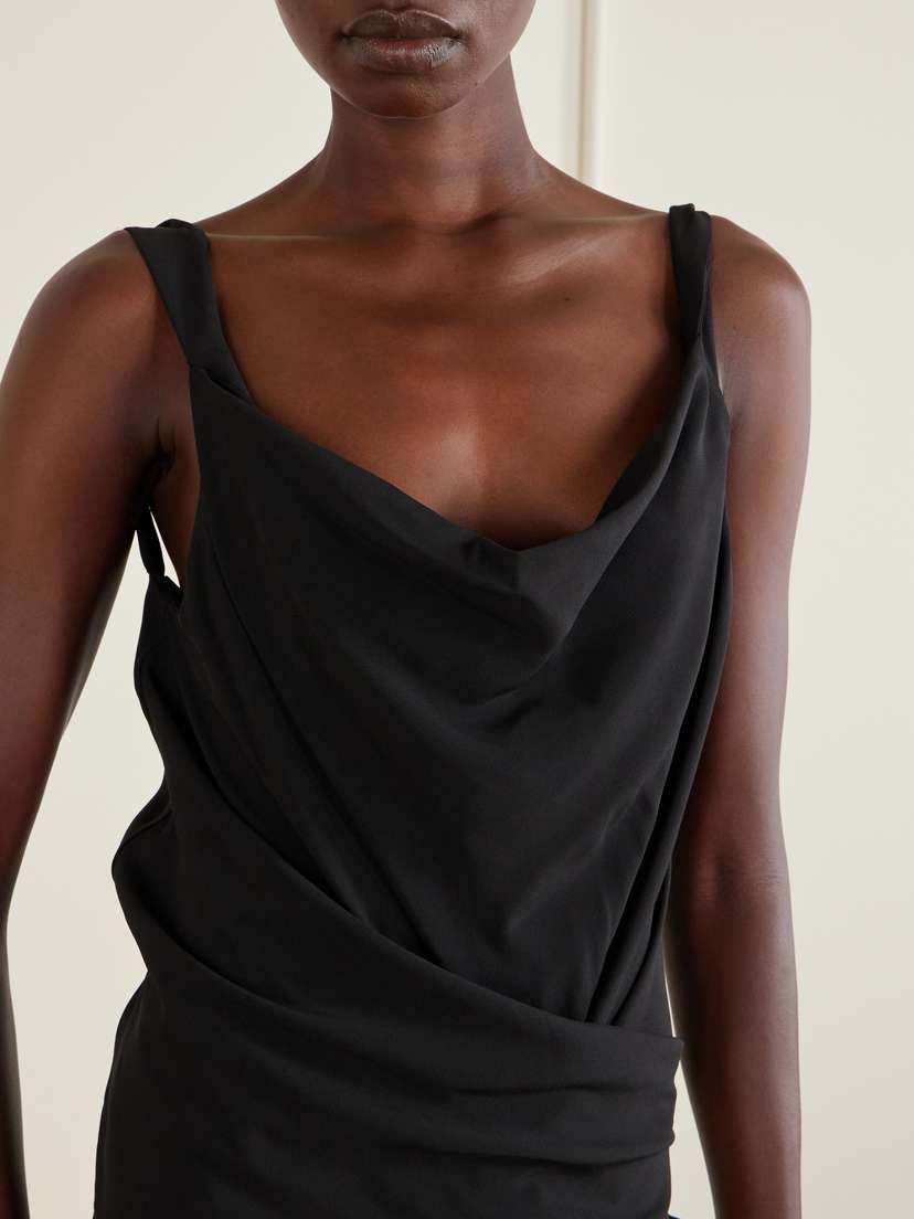 Rick Owens Draped Cady Maxi Dress | Thumbnail 5 Rick Owens Draped Cady Maxi Dress | Thumbnail 5