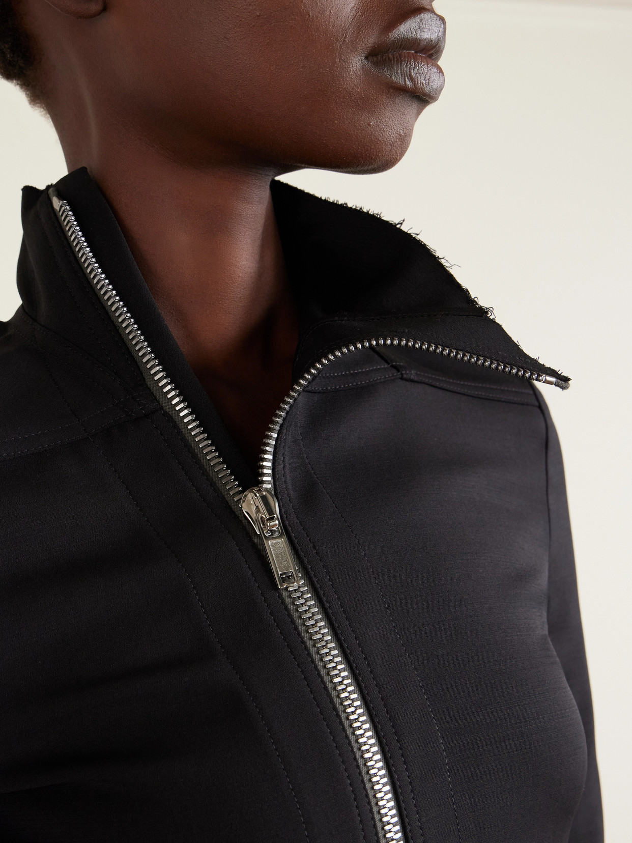 Gary Frayed Wool-Blend Jersey Jacket