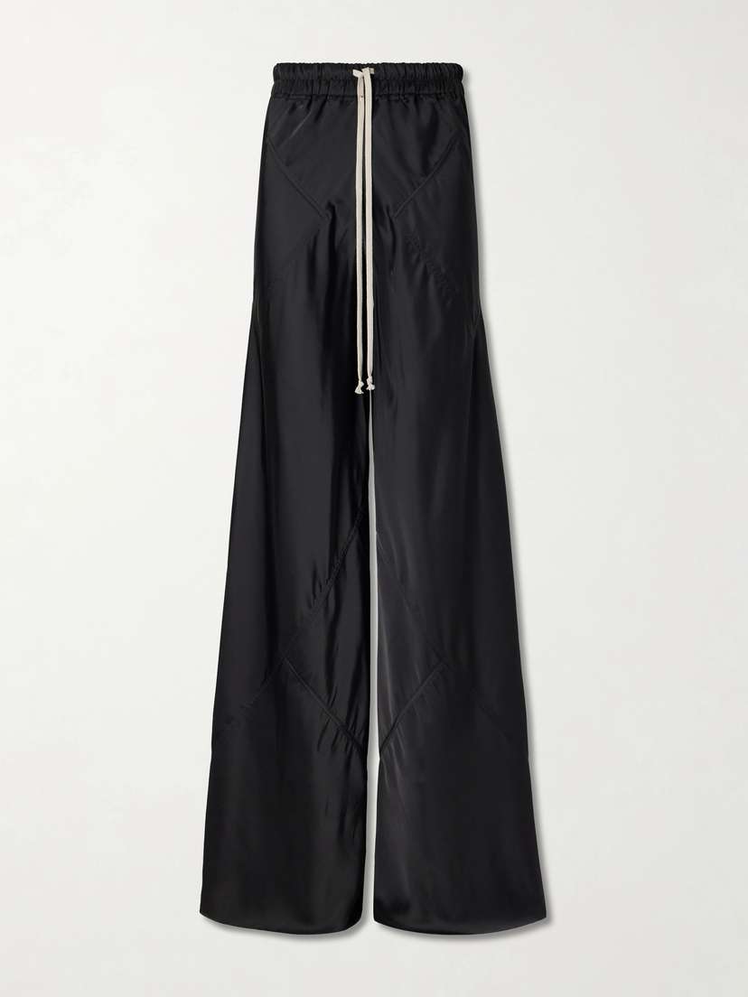 Rick Owens Charmeuse Wide-leg Drawstring Pants