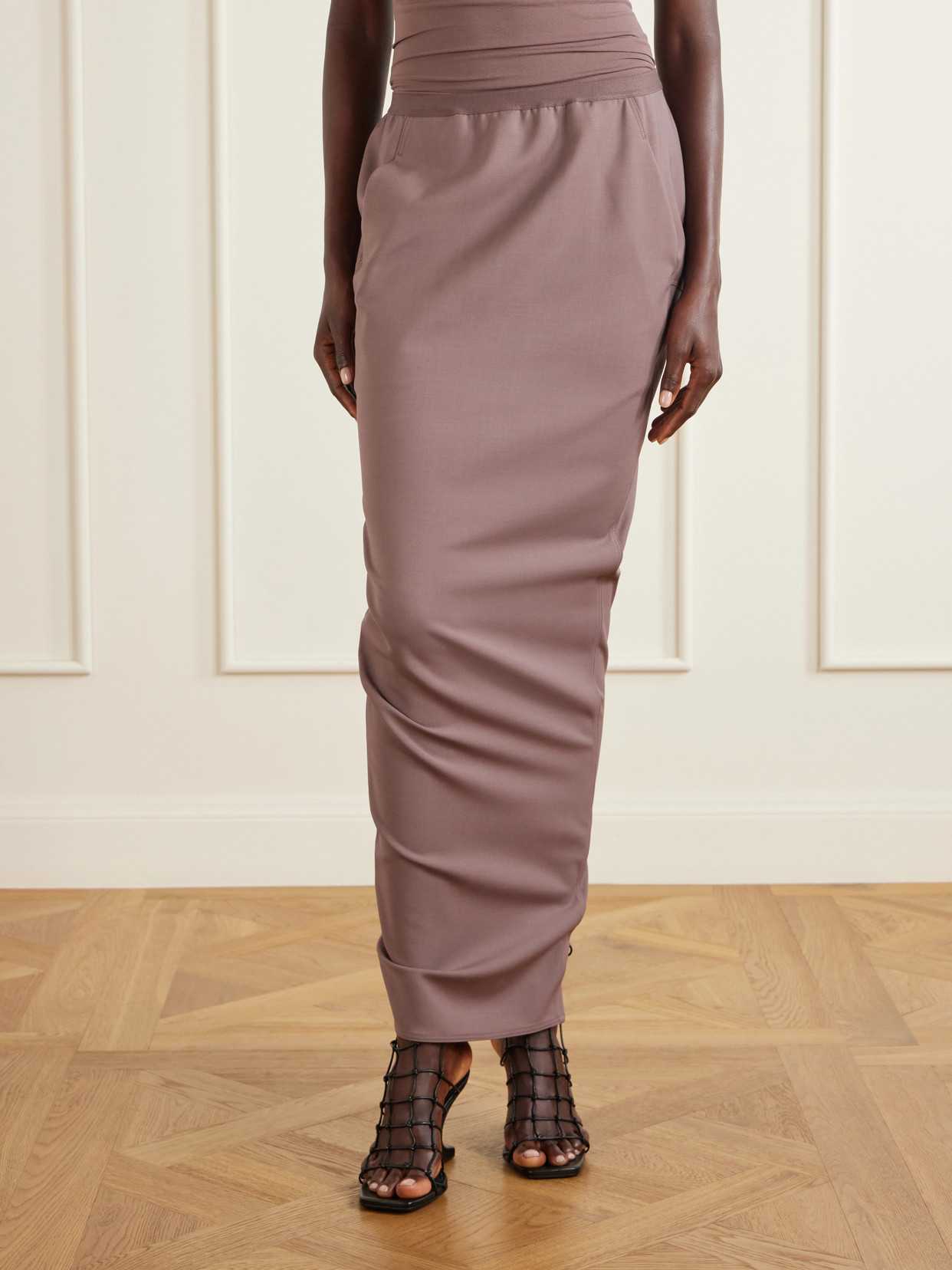 Soft Pillar Wool-Stretch Maxi