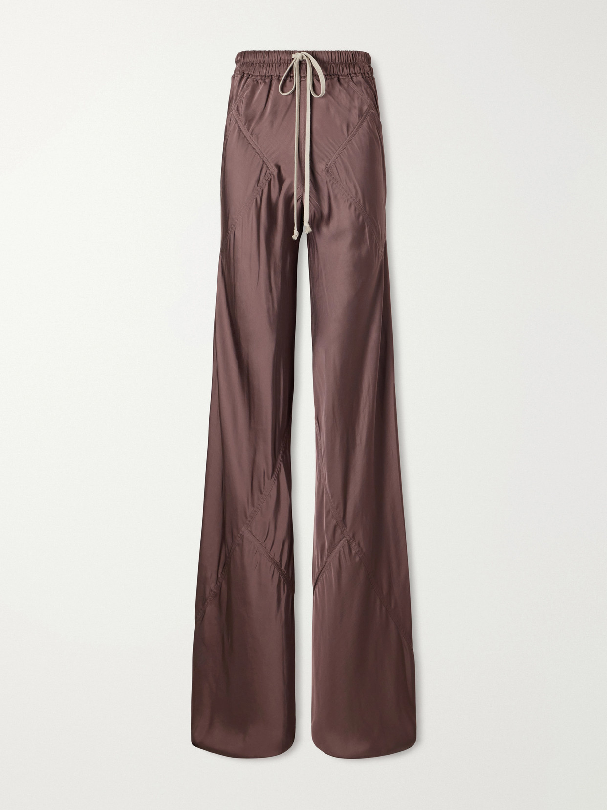 Rick Owens Charmeuse Wide-leg Pants In Purple