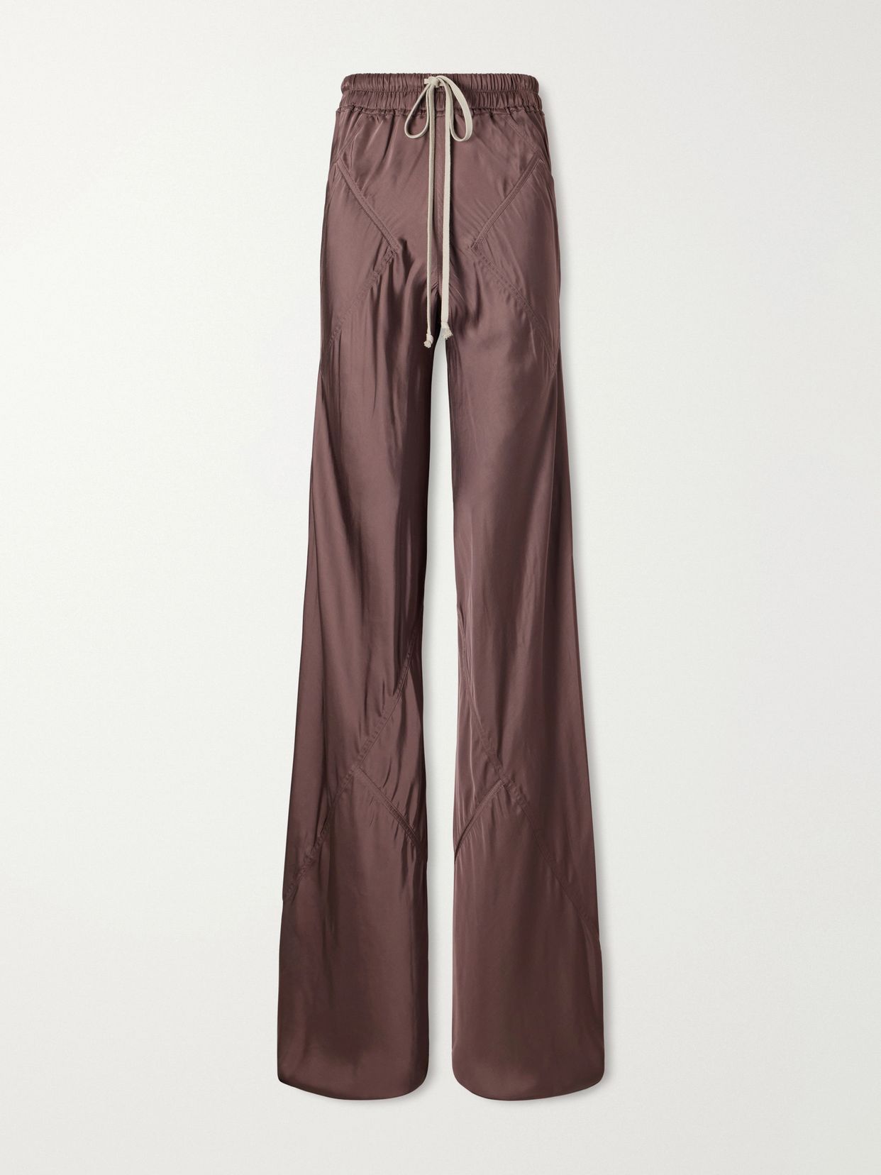 Charmeuse wide-leg pants