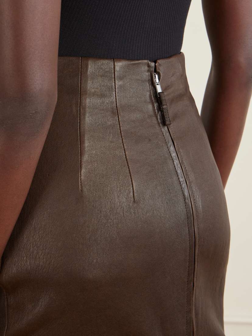 Rick Owens Dirt Pillar Textured-leather Maxi Skirt | Thumbnail 5 Rick Owens Dirt Pillar Textured-leather Maxi Skirt | Thumbnail 5