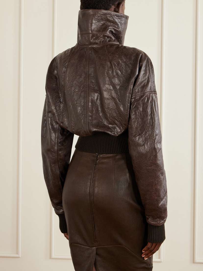 Rick Owens Dracuflight Textured-leather Jacket | Thumbnail 3 Rick Owens Dracuflight Textured-leather Jacket | Thumbnail 3