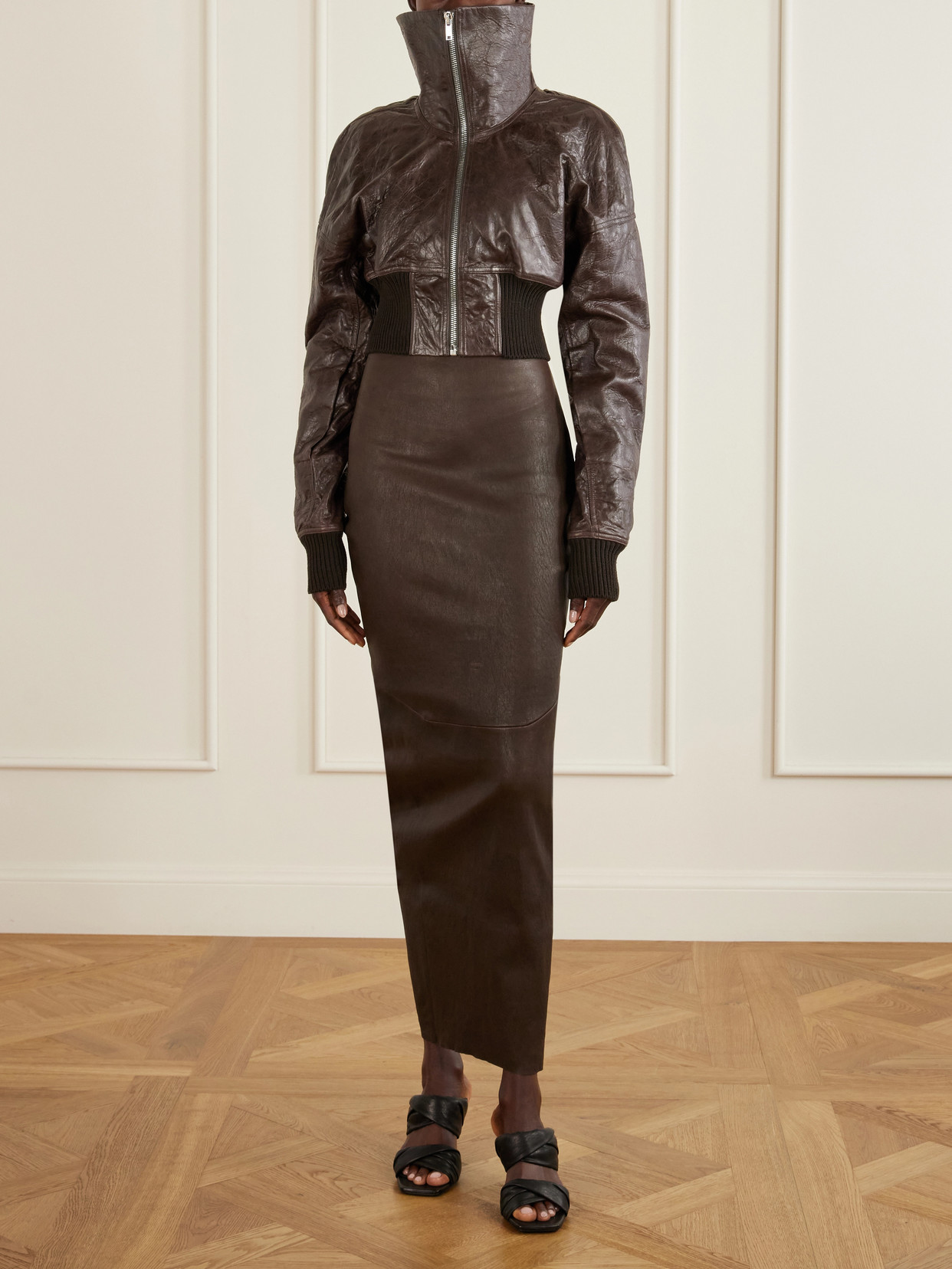 Dracuflight Textured-Leather Jacket