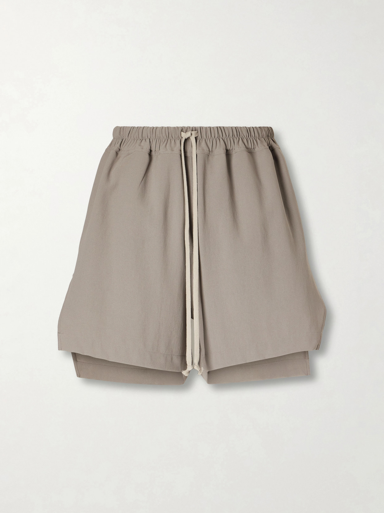 Rick Owens Cady Drawstring Shorts In Brown