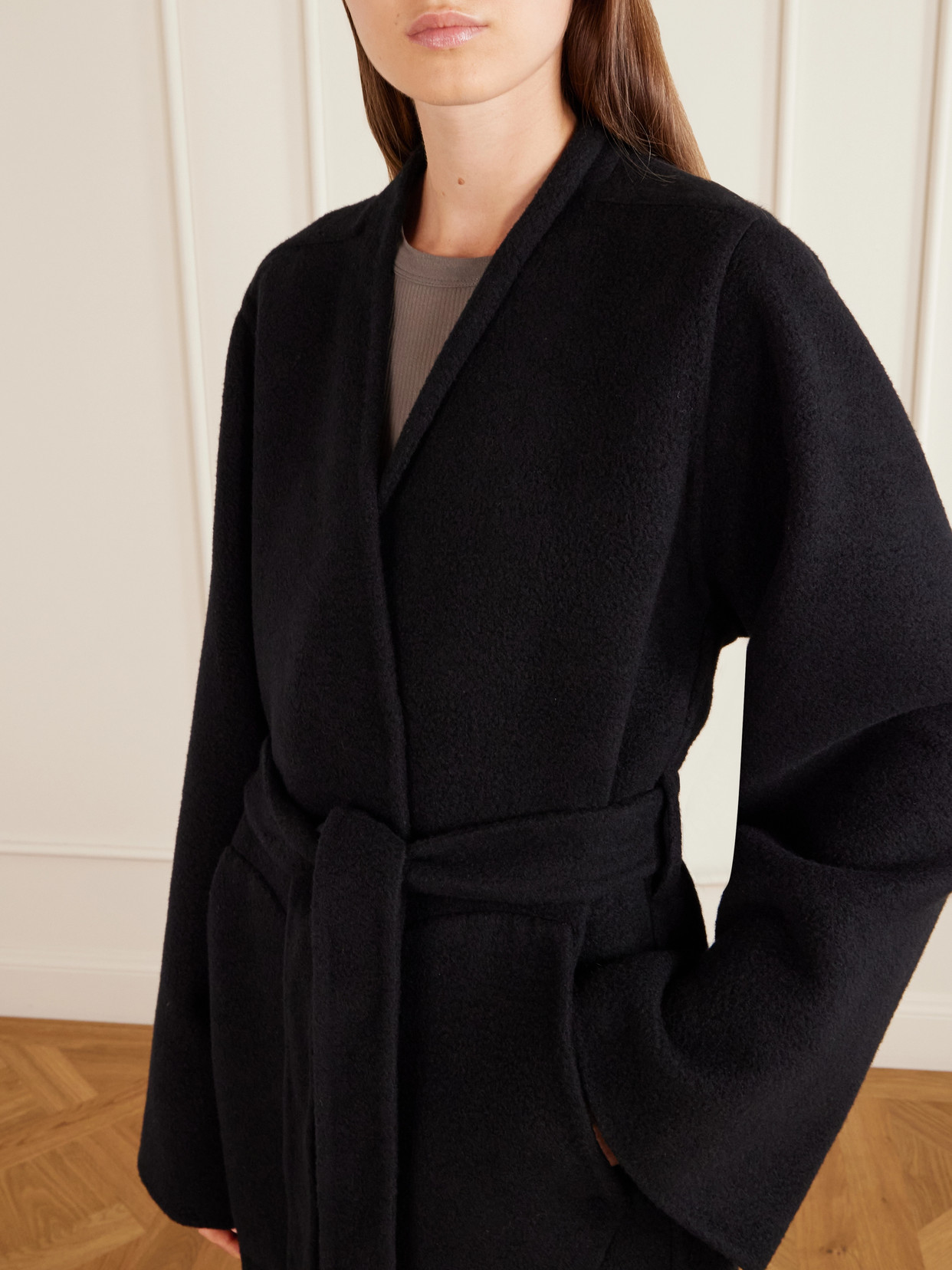 Dagger Belted Cashmere Coat