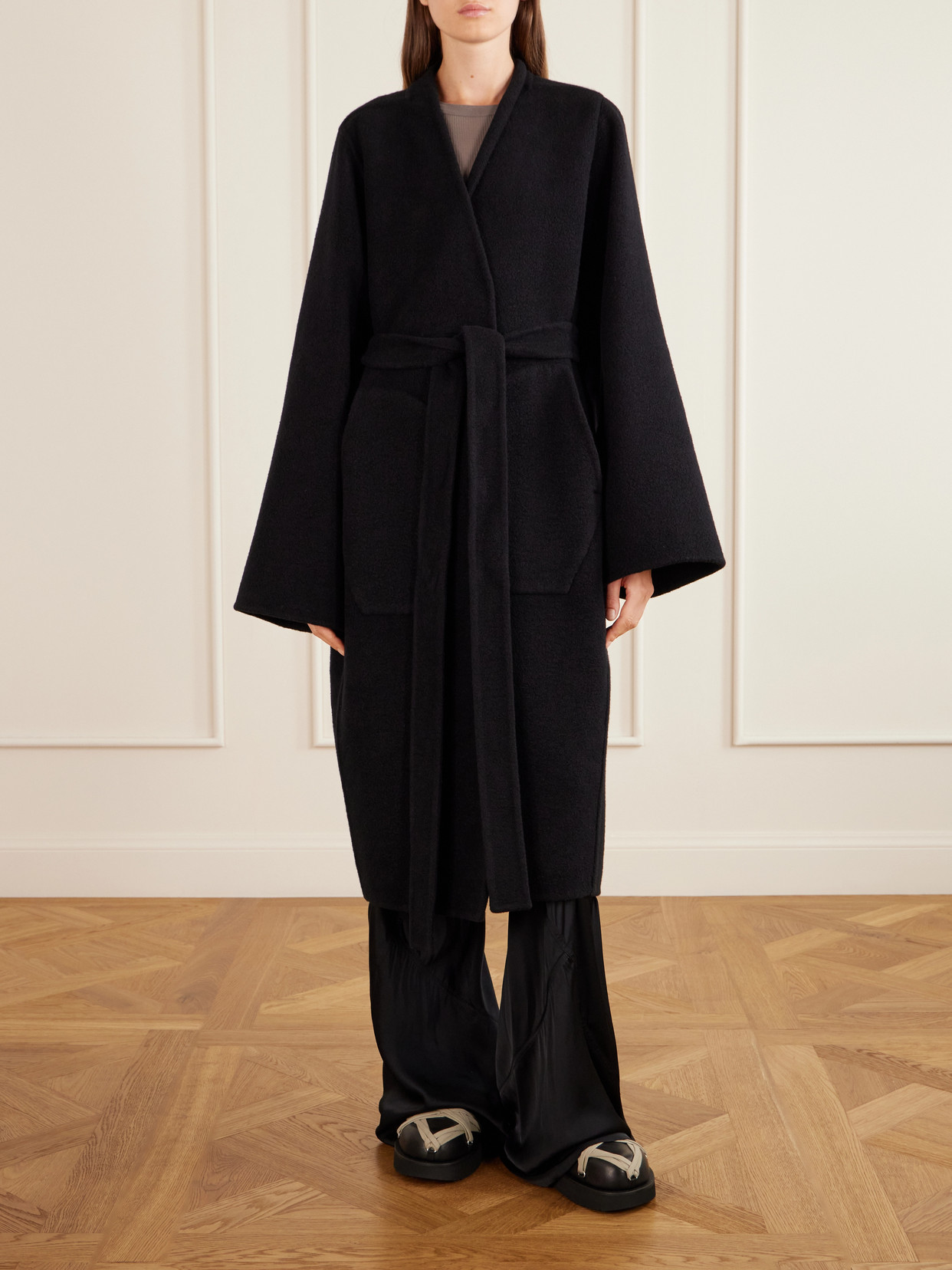 Dagger Belted Cashmere Coat