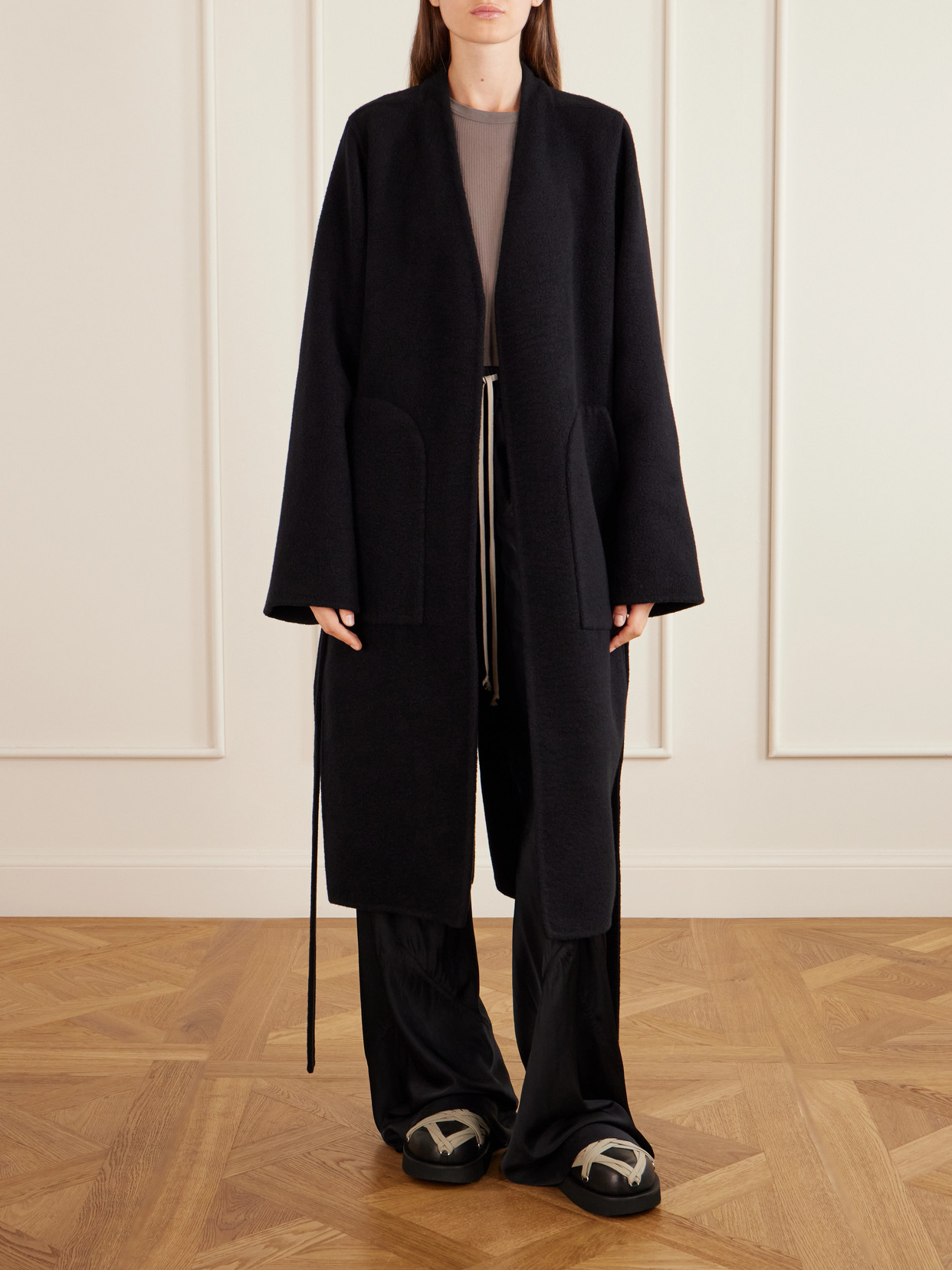 Dagger Belted Cashmere Coat