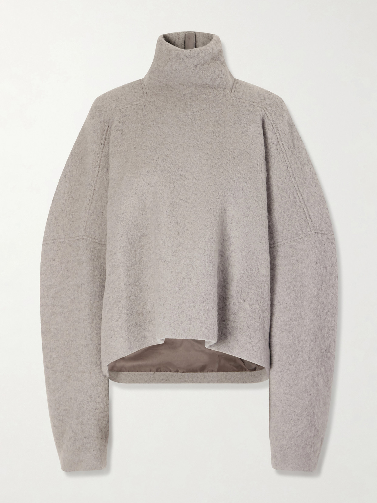 Rick Owens Jumbo Tabard Alpaca And Wool-blend Sweater In Gray