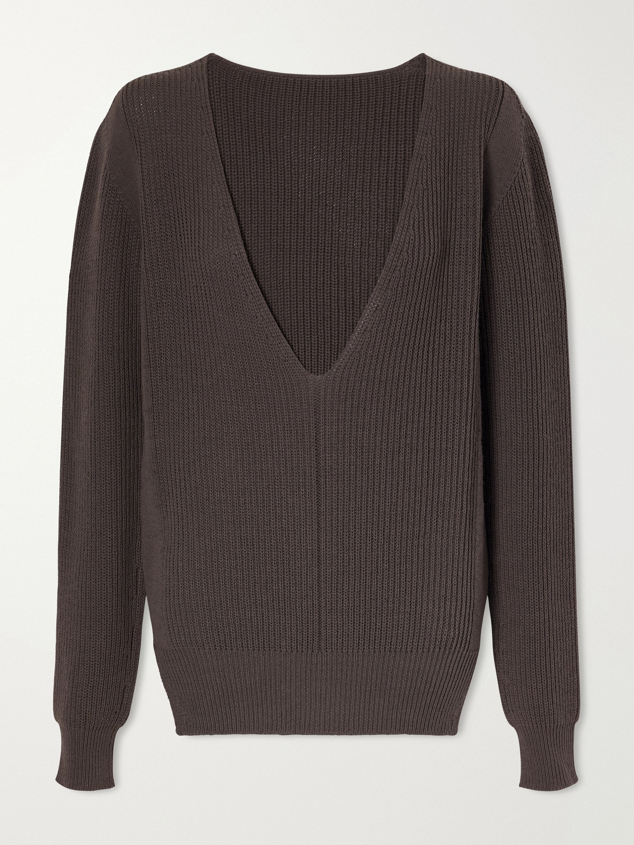 Rick Owens Cable-knit Wool Sweater In Gray