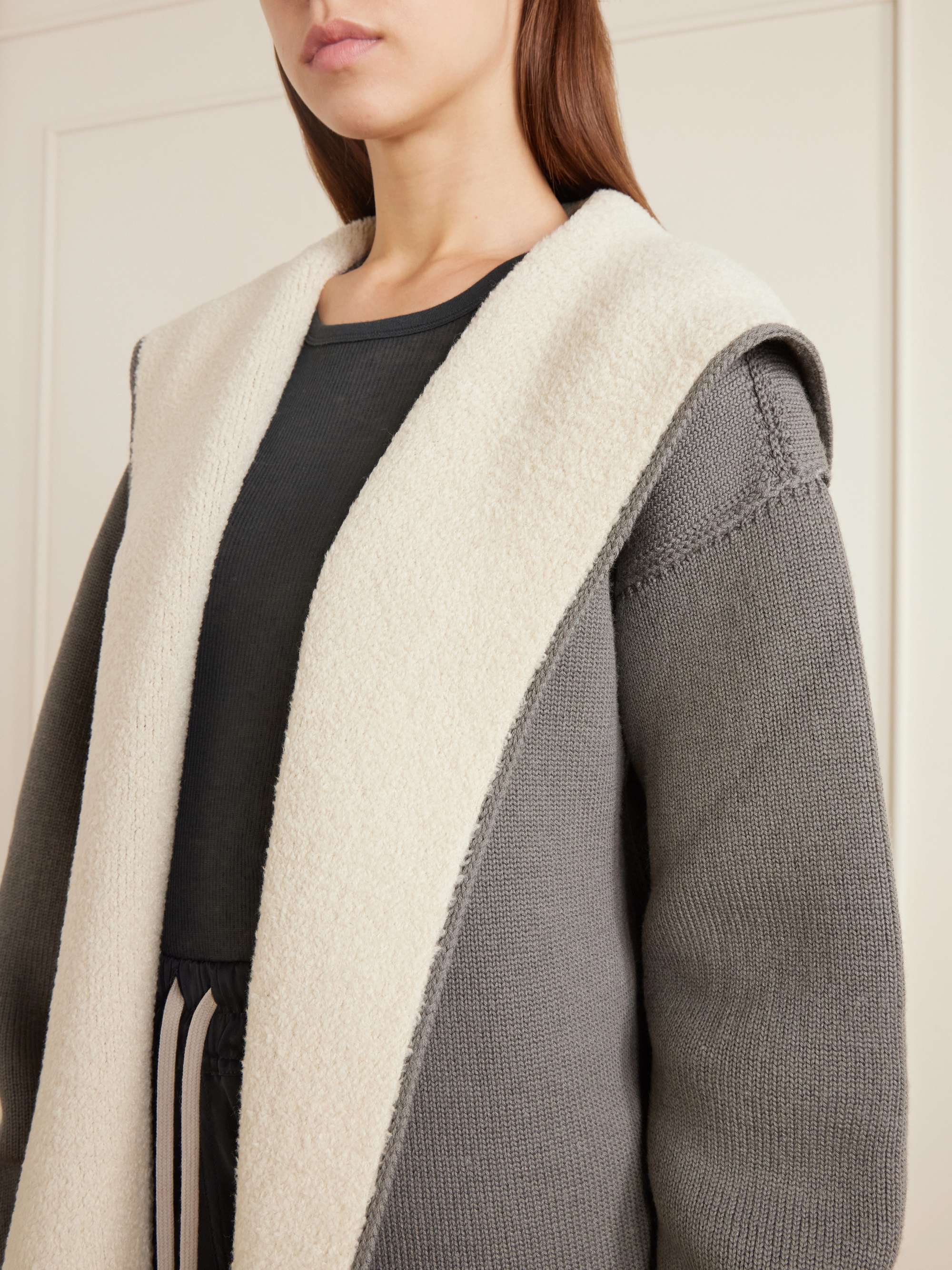 Rick Owensカーディガン RICK OWENS Reversible knitted wool-blend cardigan | NET-A-PORTER