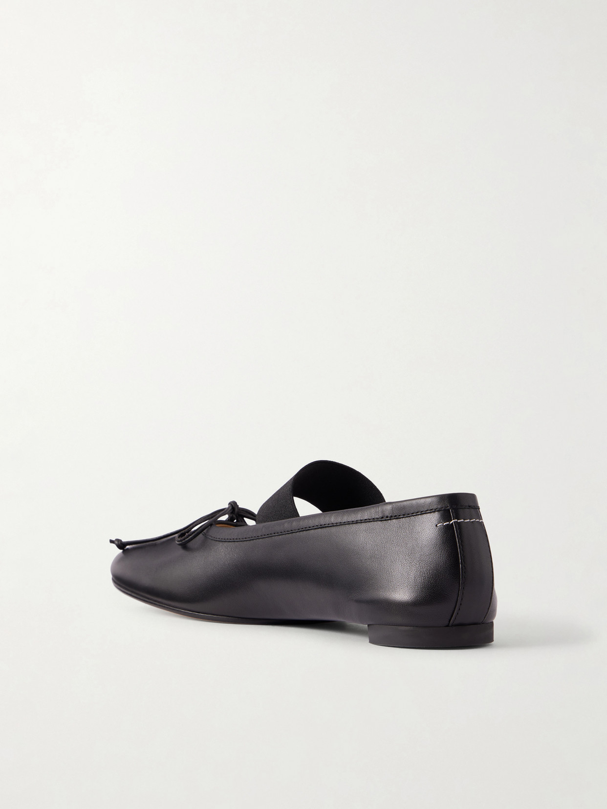Mm6 Maison Margiela Sophisticated Leather Flats For Women In Blue