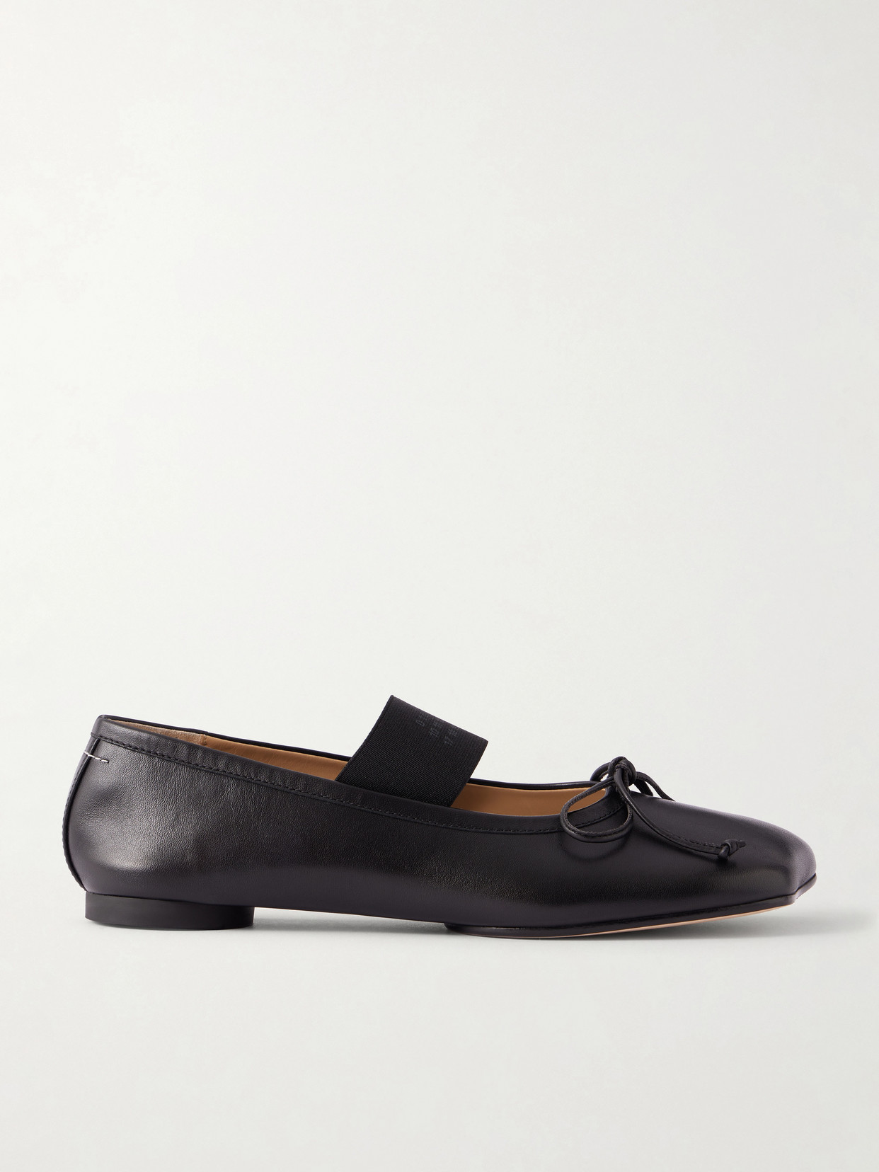 Mm6 Maison Margiela Sophisticated Leather Flats For Women In Blue