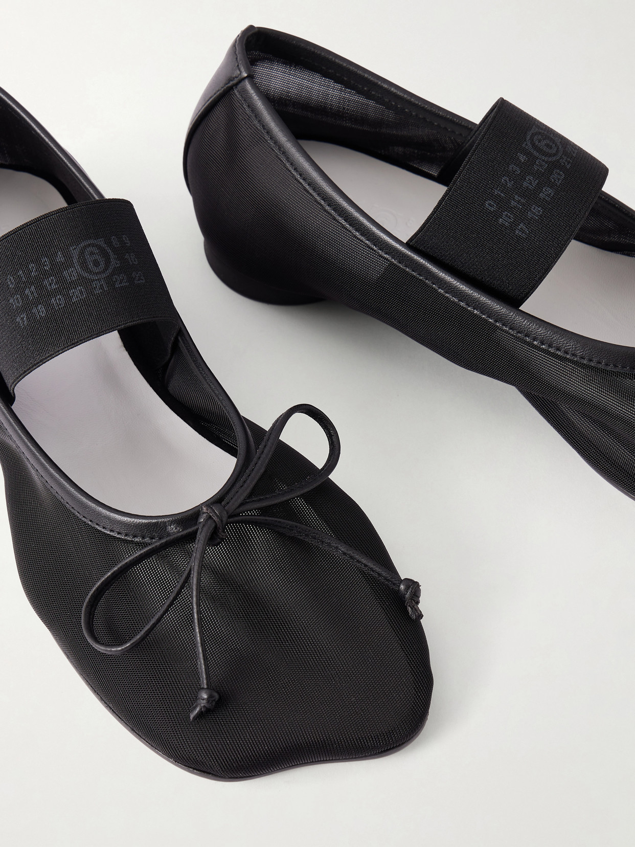 Mm6 Maison Margiela - Bow-Detailed Ballet Flats