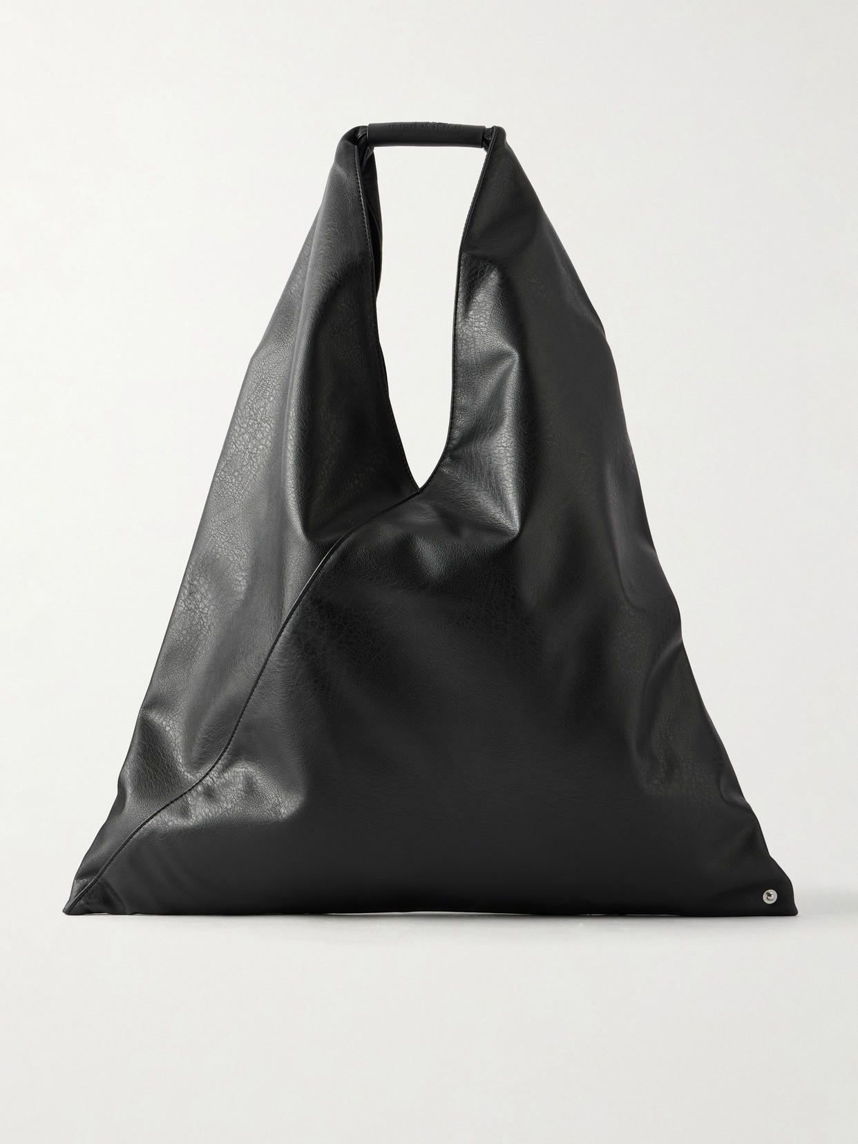 Mm6 Maison Margiela Japanese Leather Tote In Black