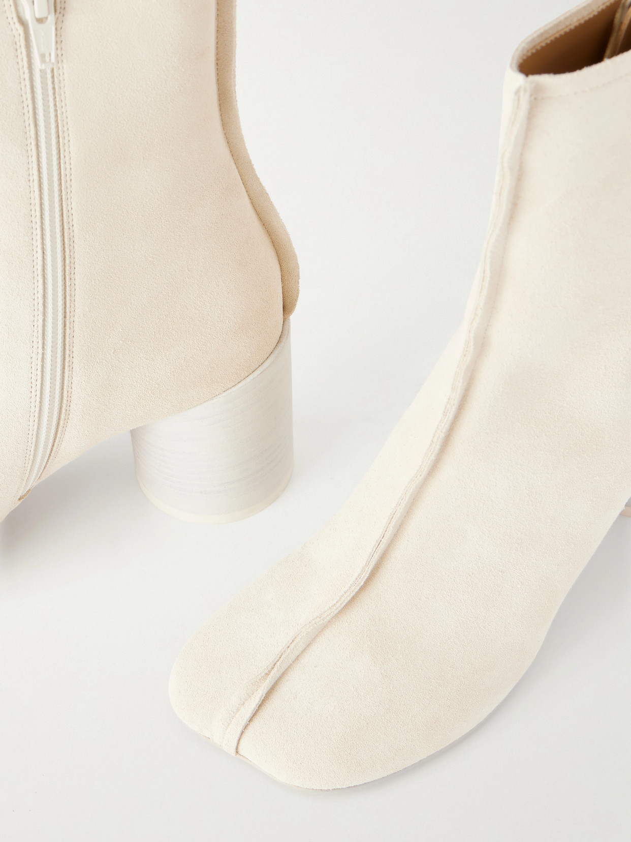 Mm6 Maison Margiela - Suede Split-Toe Ankle Boots