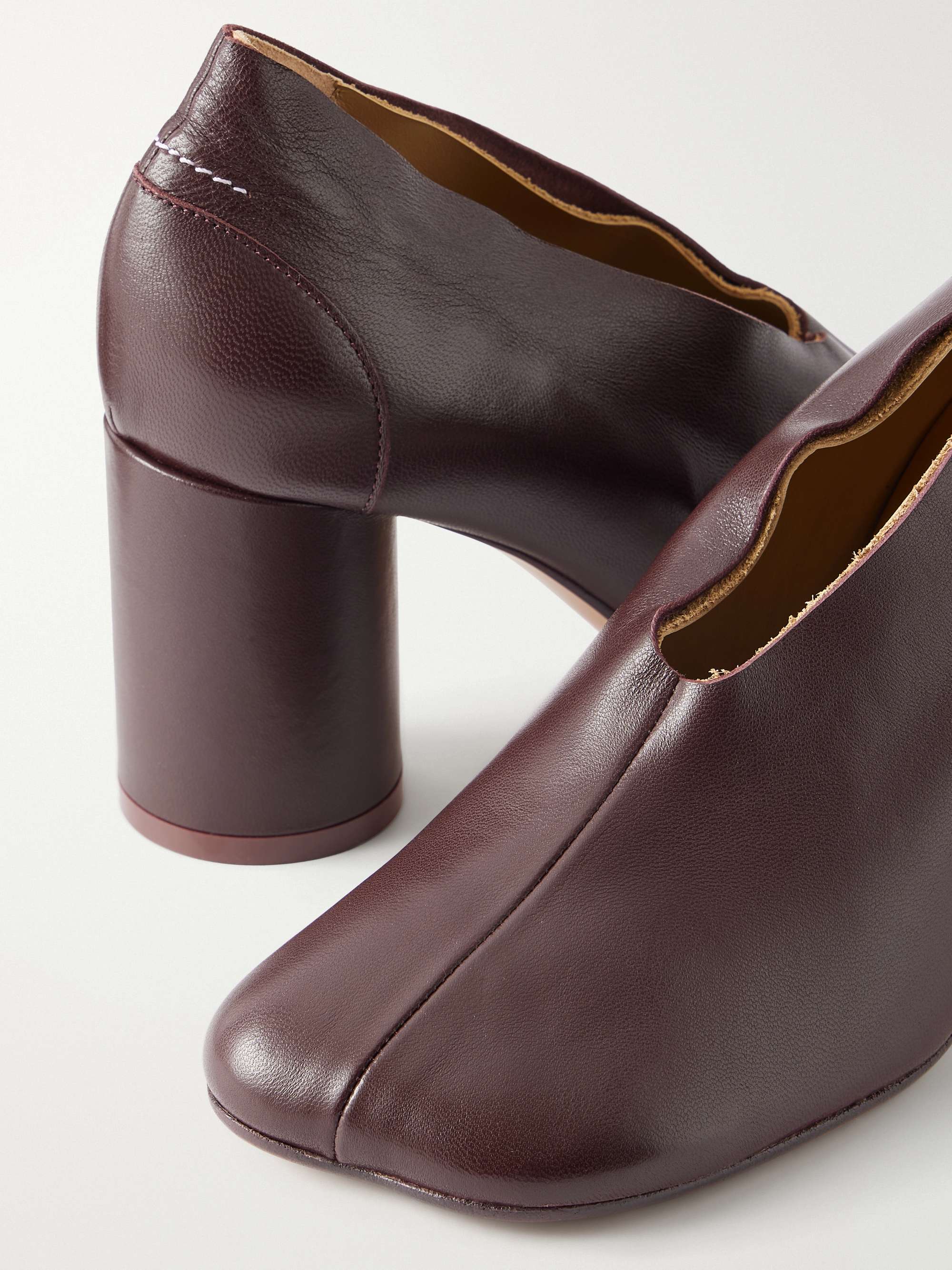 MM6 MAISON MARGIELA Court 85 leather pumps | NET-A-PORTER