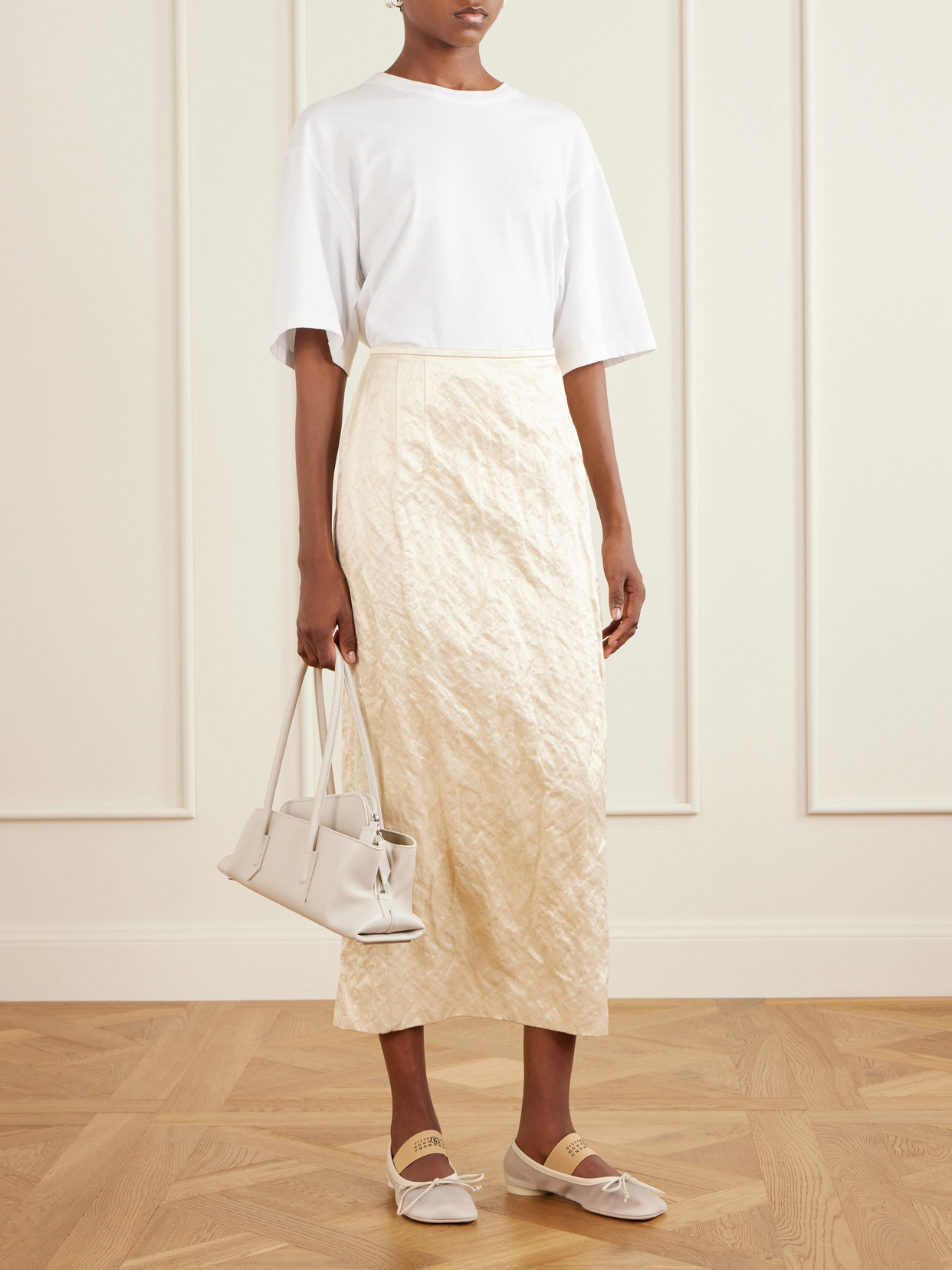 Mm6 Maison Margiela - Logo-Printed Ballet Flats