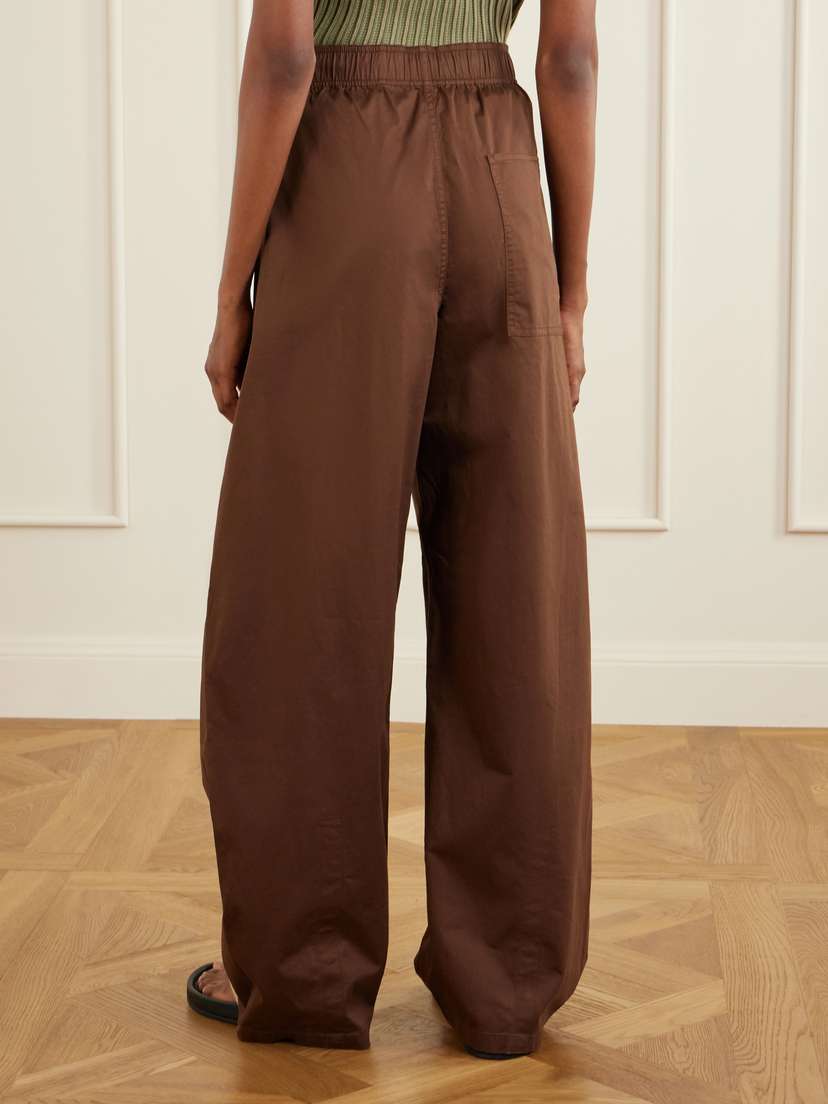 Tibi Garment-dyed Cotton-blend Gabardine Wide-leg Pants | Thumbnail 4