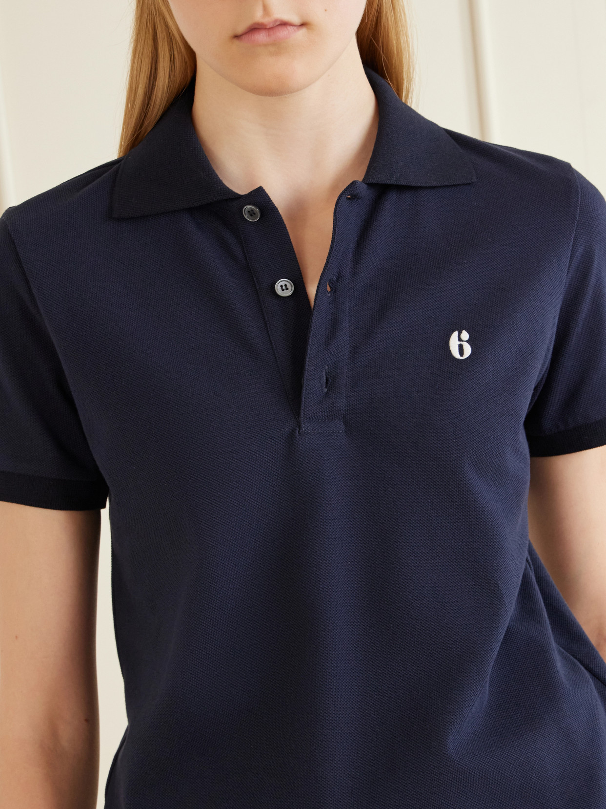 Mm6 Maison Margiela - Logo-Embroidered Cotton-Piqué Polo