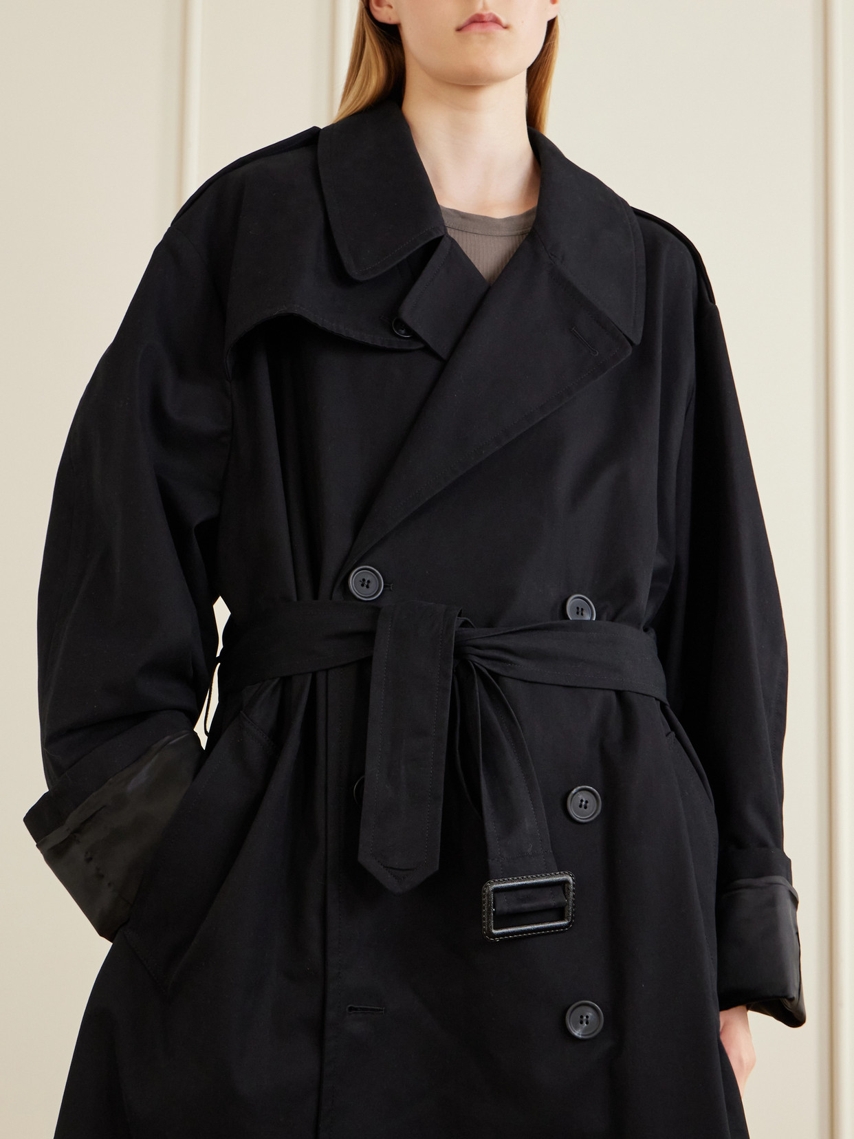 Mm6 Maison Margiela - Cotton-Gabardine Trench Coat
