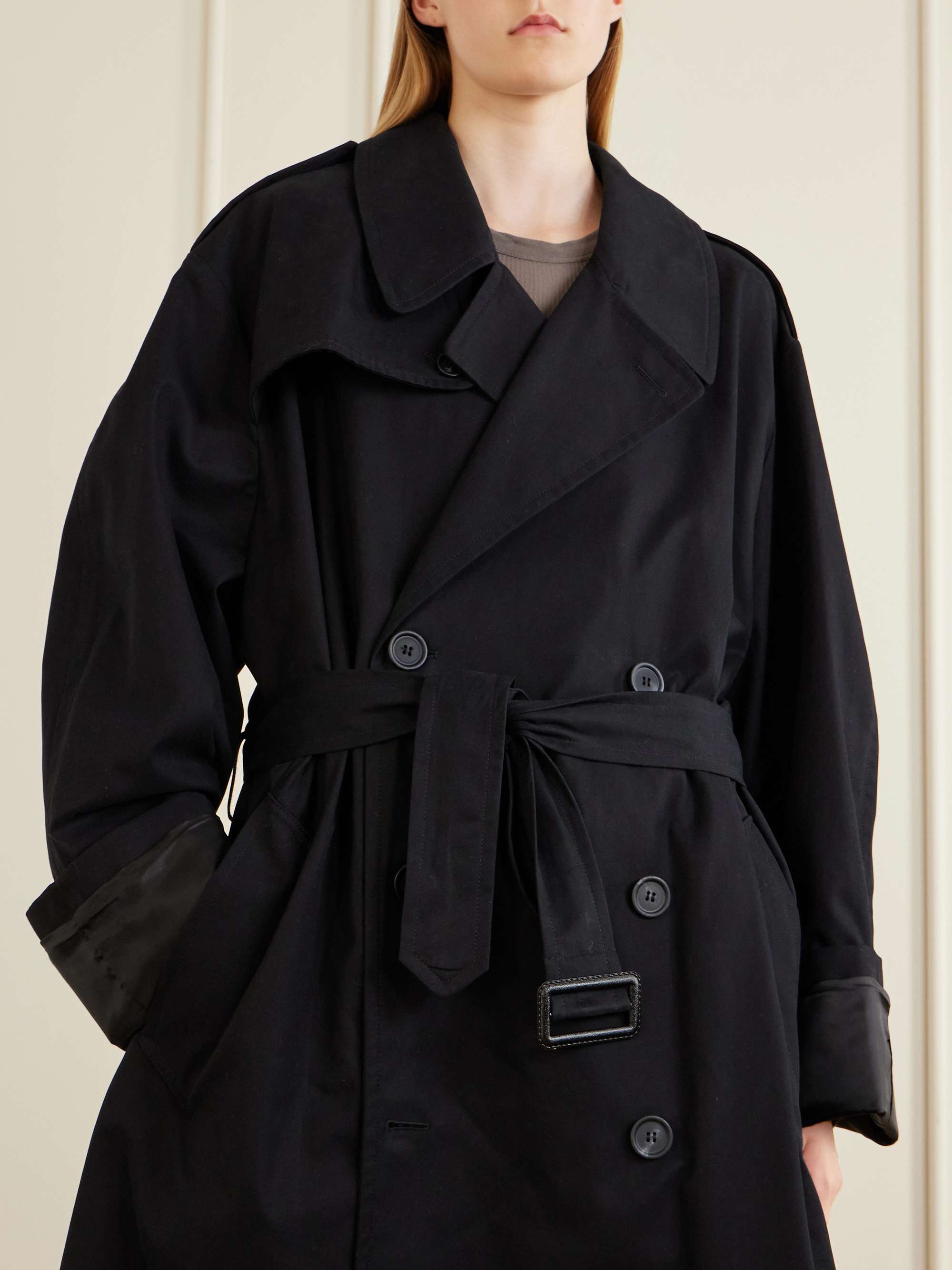 MM6 MAISON MARGIELA Cotton-gabardine trench coat | NET-A-PORTER