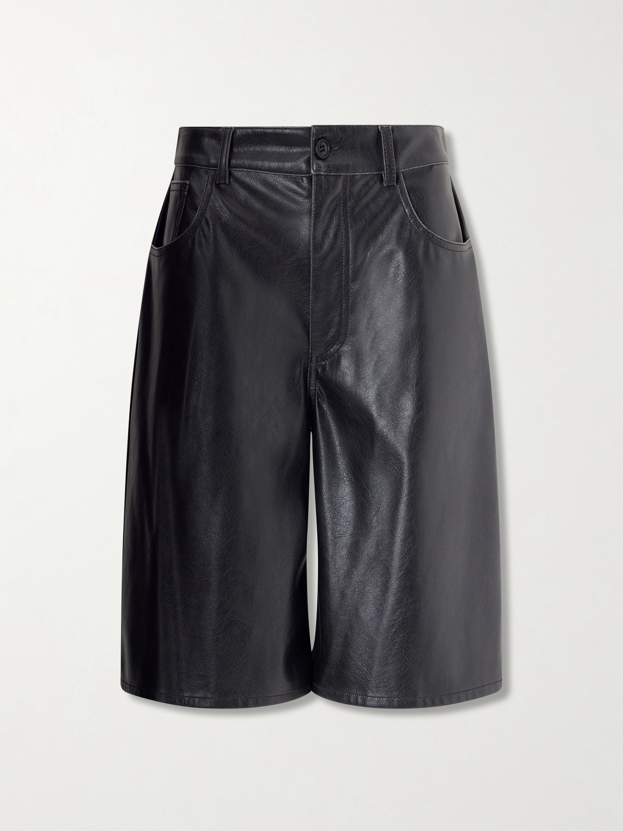 MM6 Maison Margiela Coated knee-length shorts