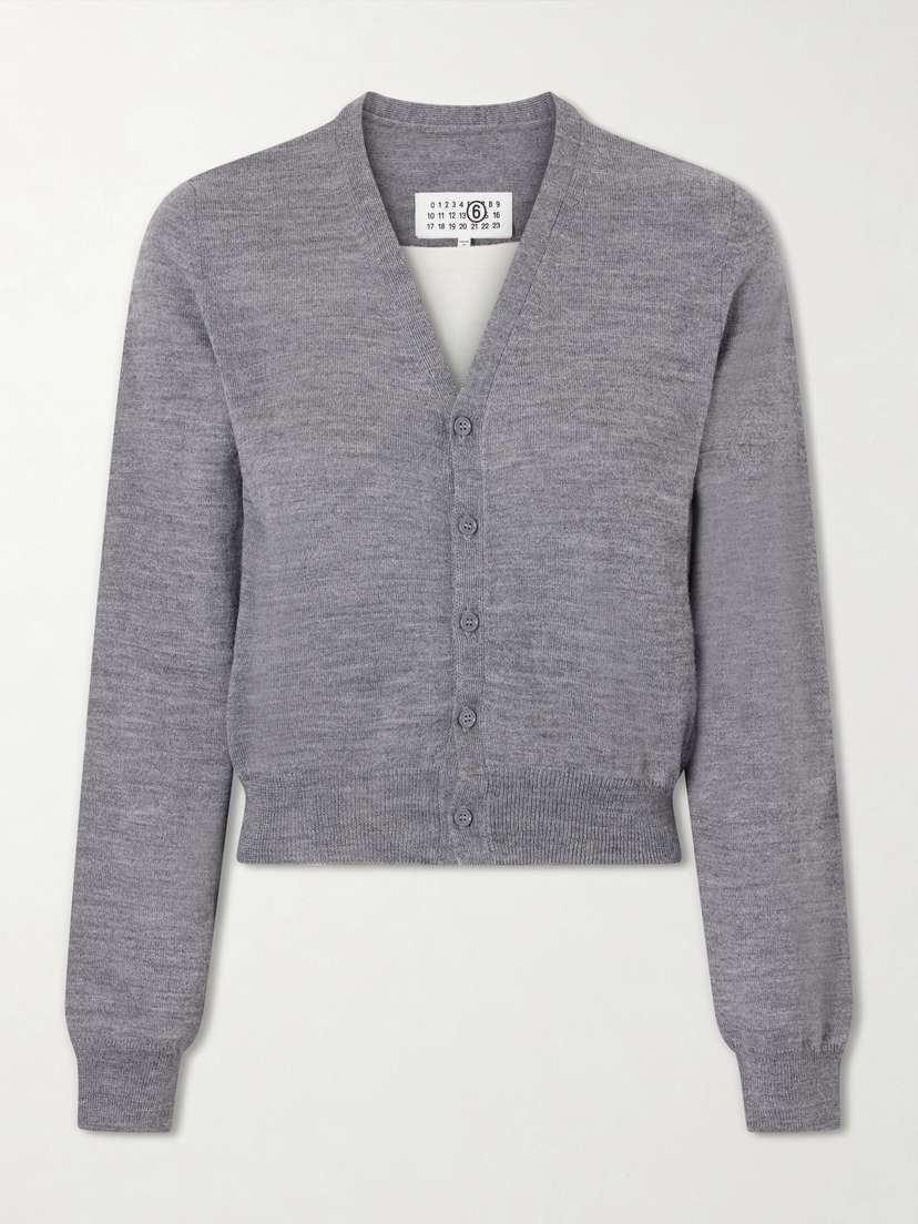 MM6 MAISON MARGIELA Wool-blend Cardigan - Women's Clothing