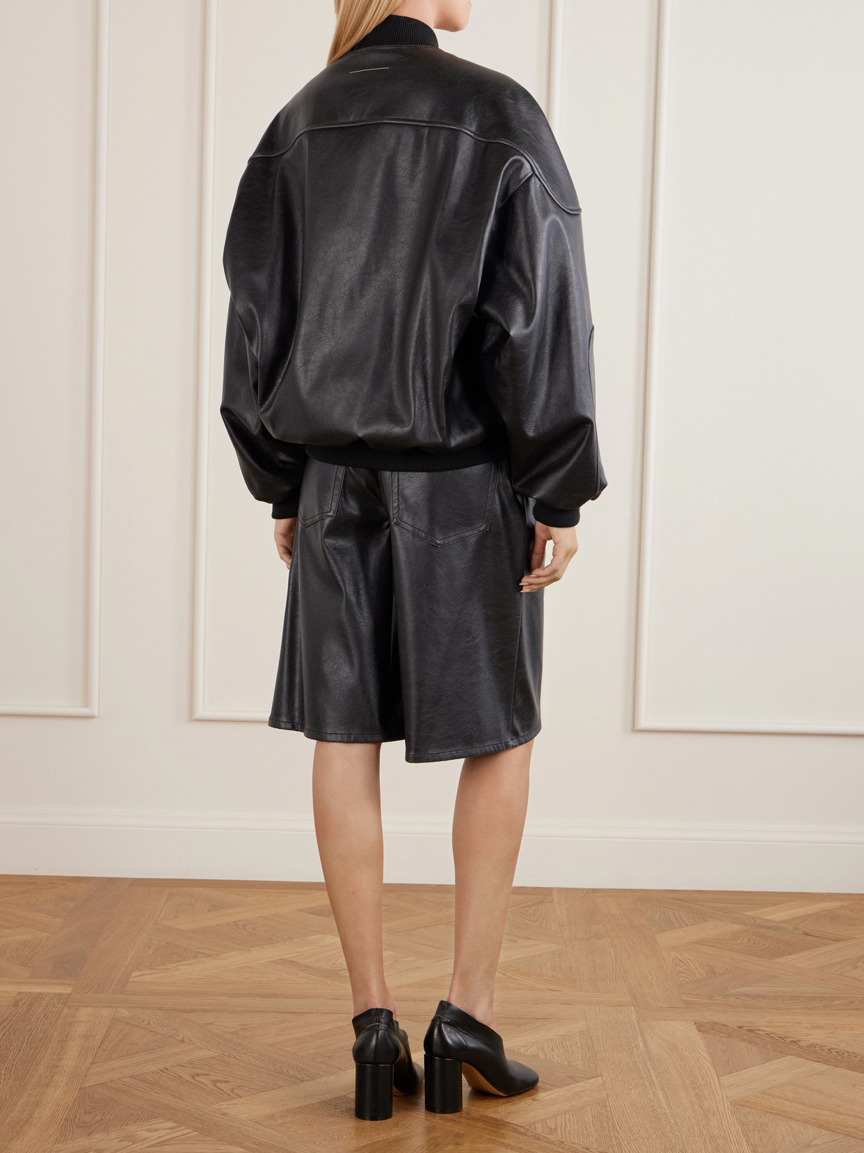 Mm6 Maison Margiela - Leather-Effect Jacket