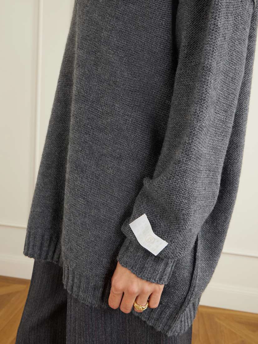 MM6 MAISON MARGIELA Oversized Wool And Alpaca-blend Sweater | Thumbnail 5 MM6 MAISON MARGIELA Oversized Wool And Alpaca-blend Sweater | Thumbnail 5