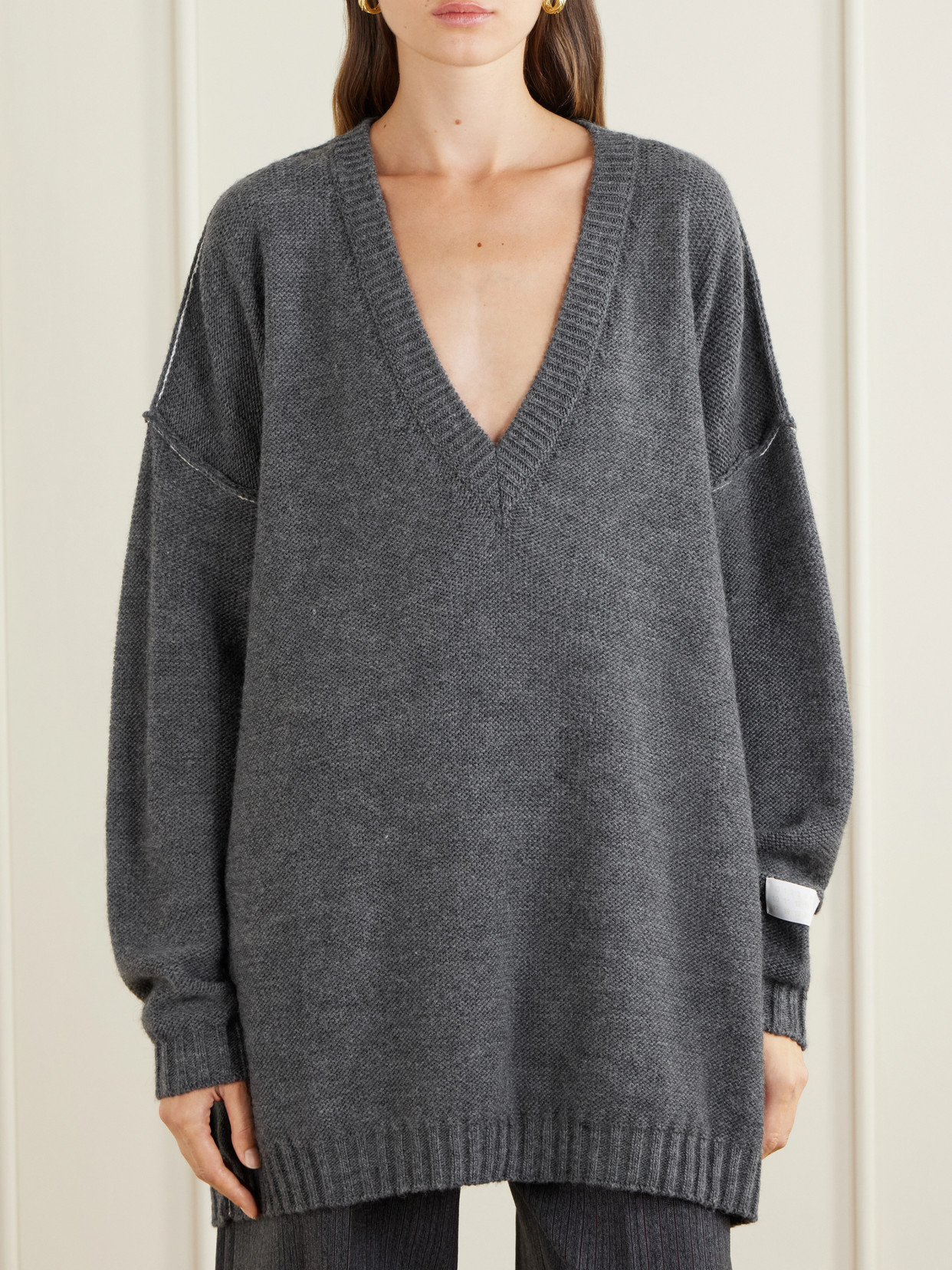 Mm6 Maison Margiela - Oversized Wool And Alpaca-Blend Sweater