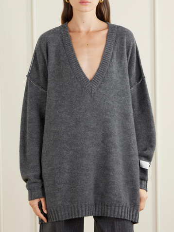 MM6 Maison Margiela Oversized wool and alpaca-blend sweater