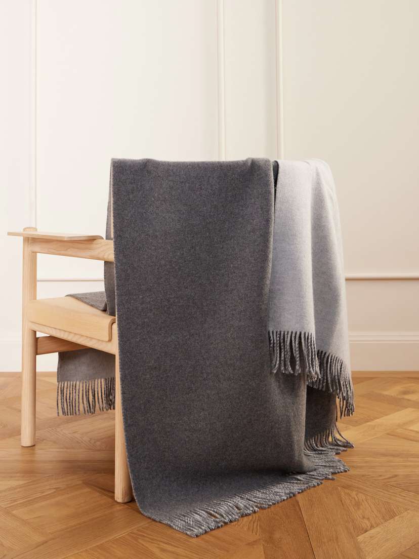Brunello Cucinelli Fringed Cashmere Blanket