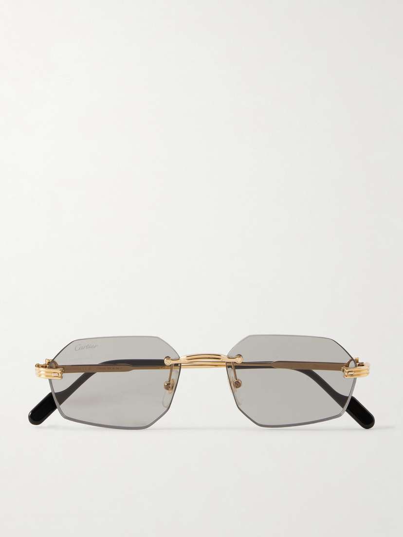 Cartier Eyewear Première De Cartier Round-frame Metal And Acetate Sunglasses