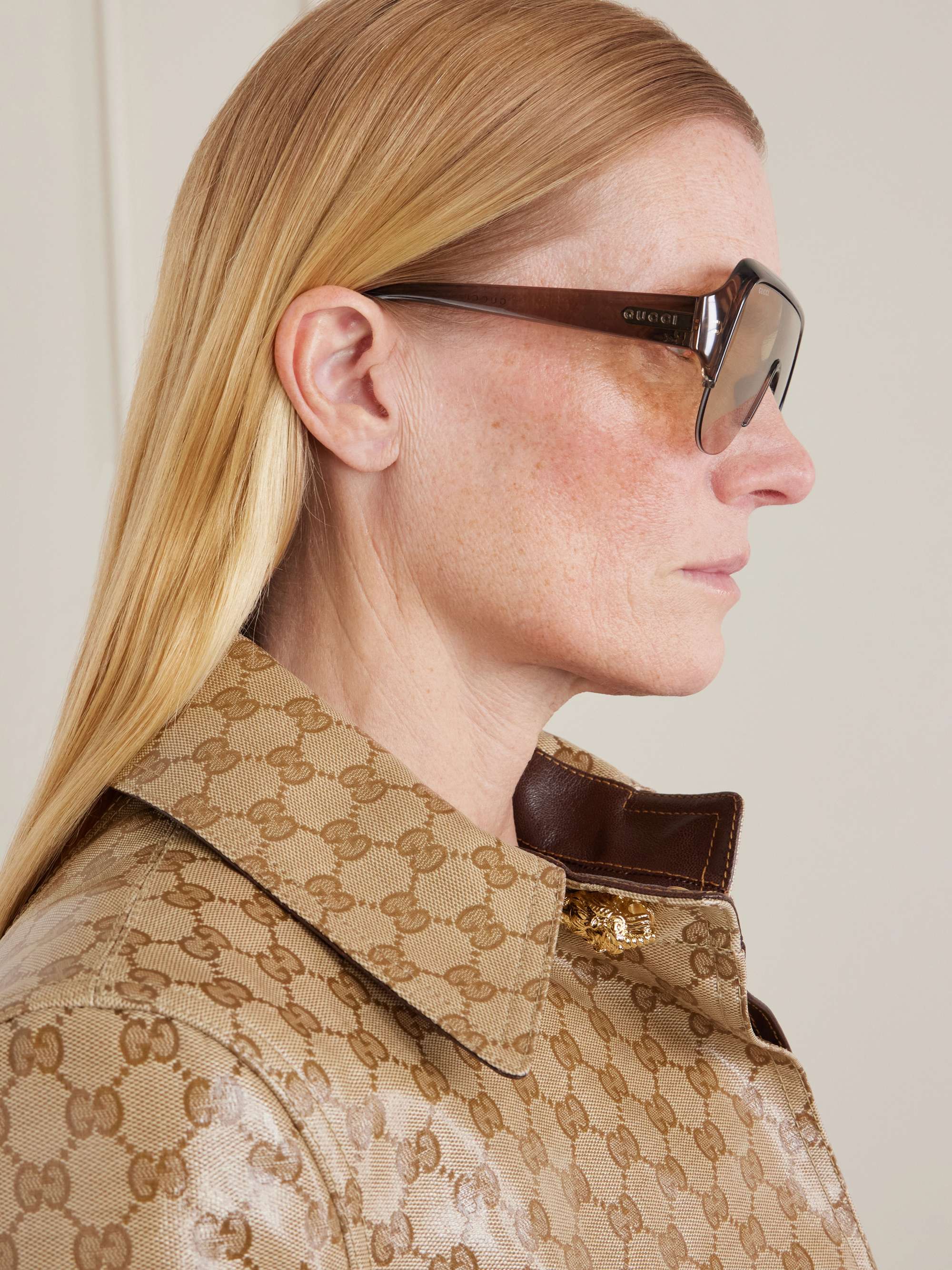GUCCI EYEWEAR Nuances Institutional D-frame acetate sunglasses