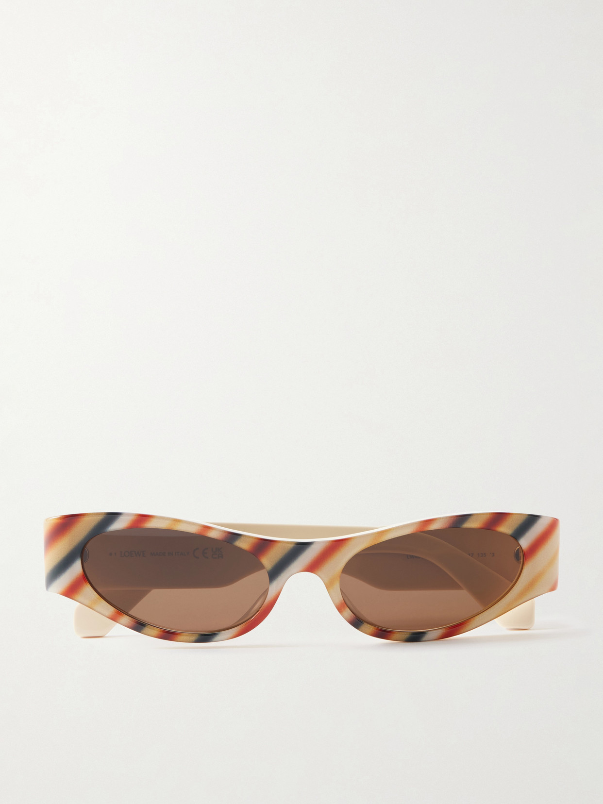 Loewe + Paula's Ibiza D-frame Striped Acetate Sunglasses In Multi