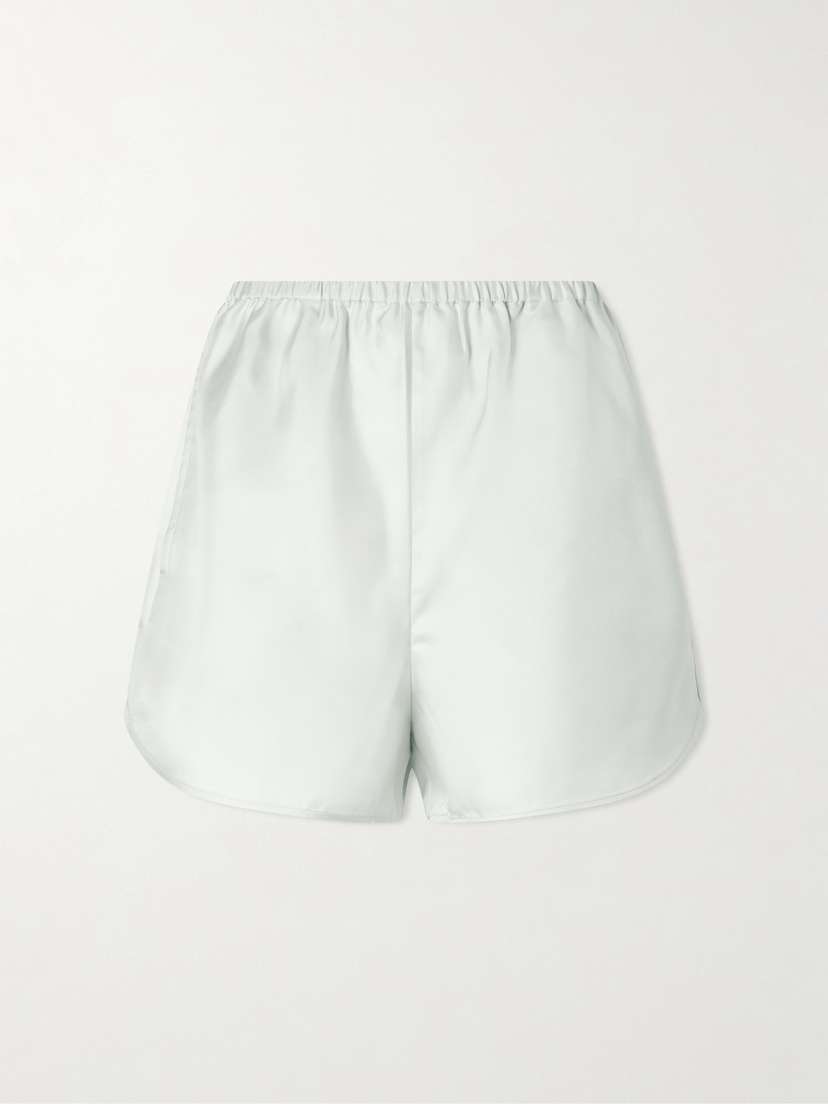 Loulou de Saison Cabo Silk-twill Shorts