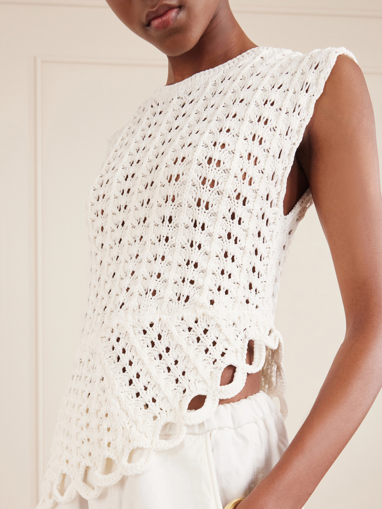 Saez Crocheted Top