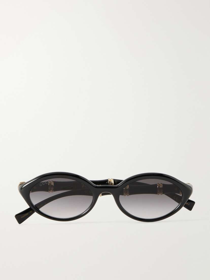 Gucci Eyewear Bamboopop Round-frame Acetate Sunglasses