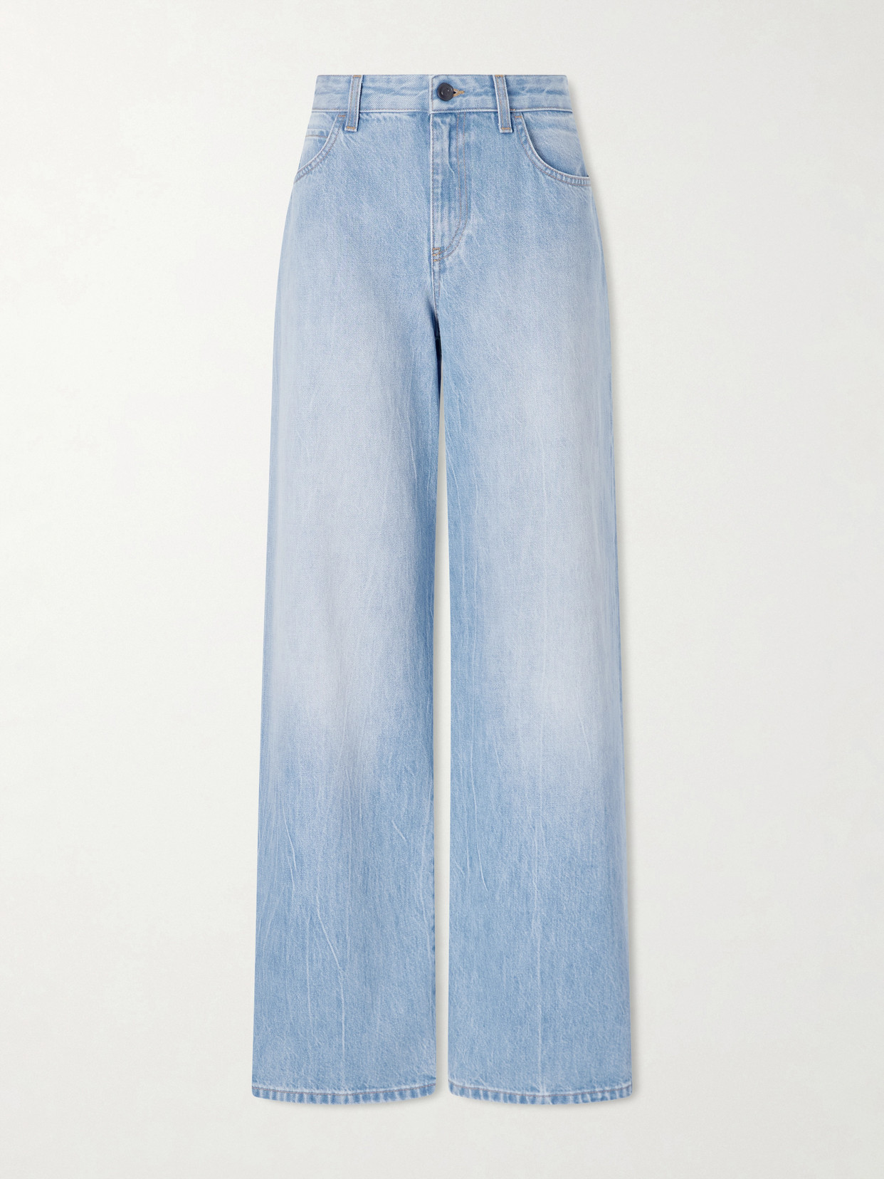 Eglitta Mid-Rise Straight-Leg Jeans
